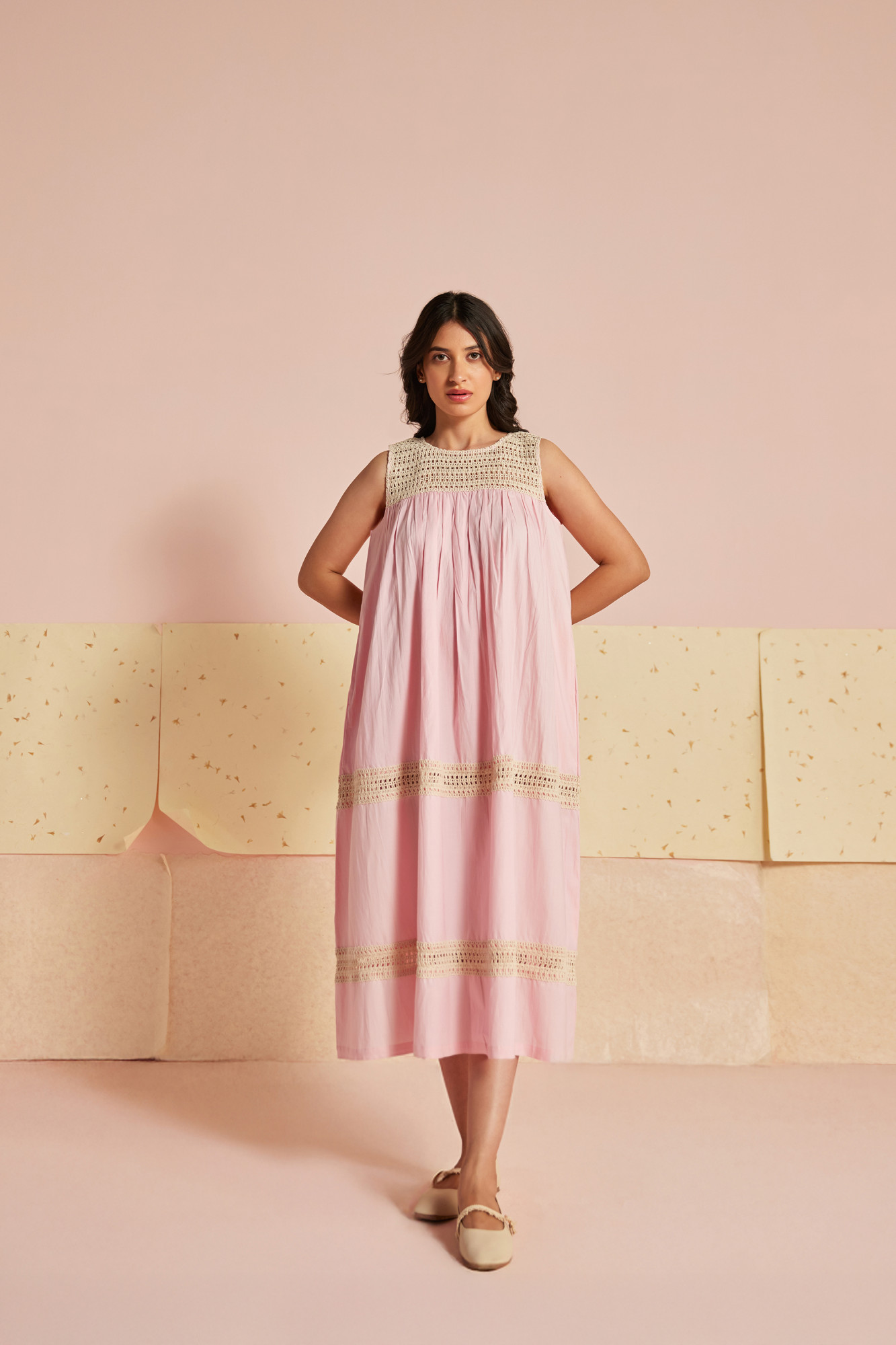 Candy Kiss Cotton Modal Lace Maxi