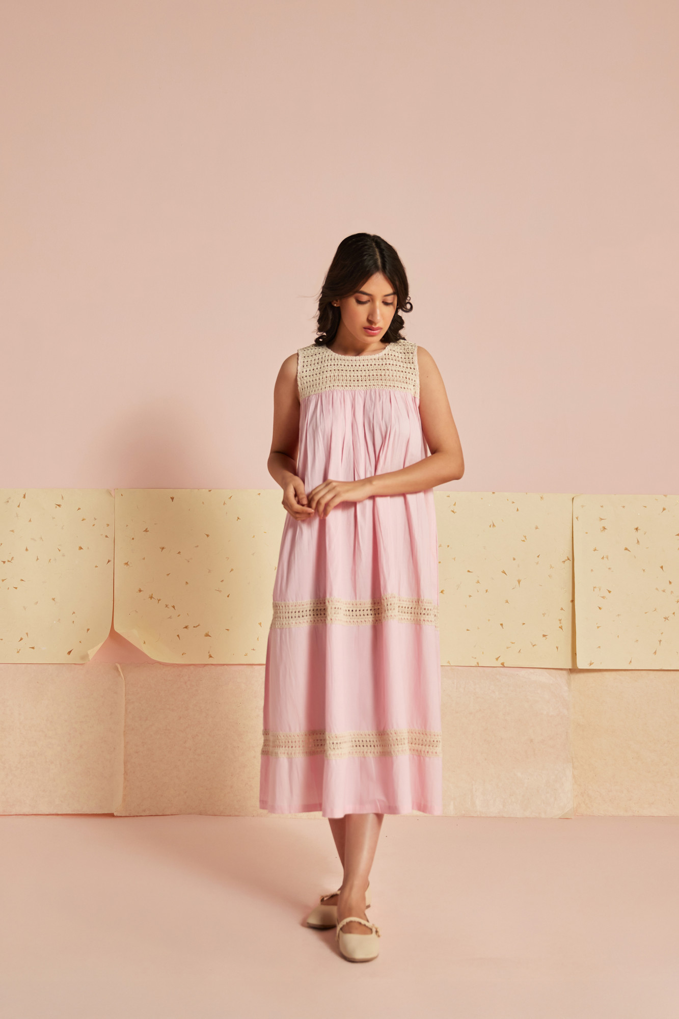 Candy Kiss Cotton Modal Lace Maxi