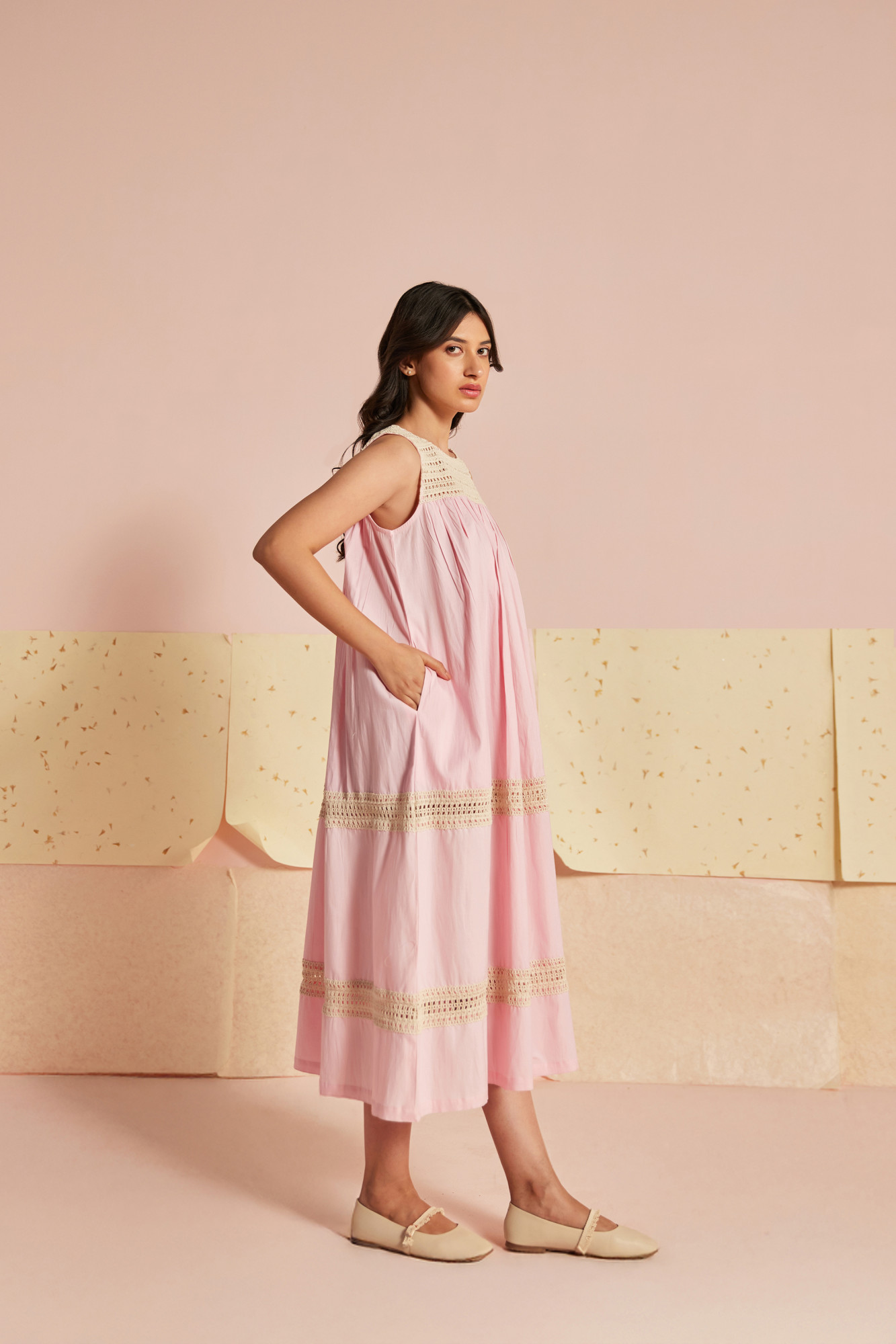 Candy Kiss Cotton Modal Lace Maxi