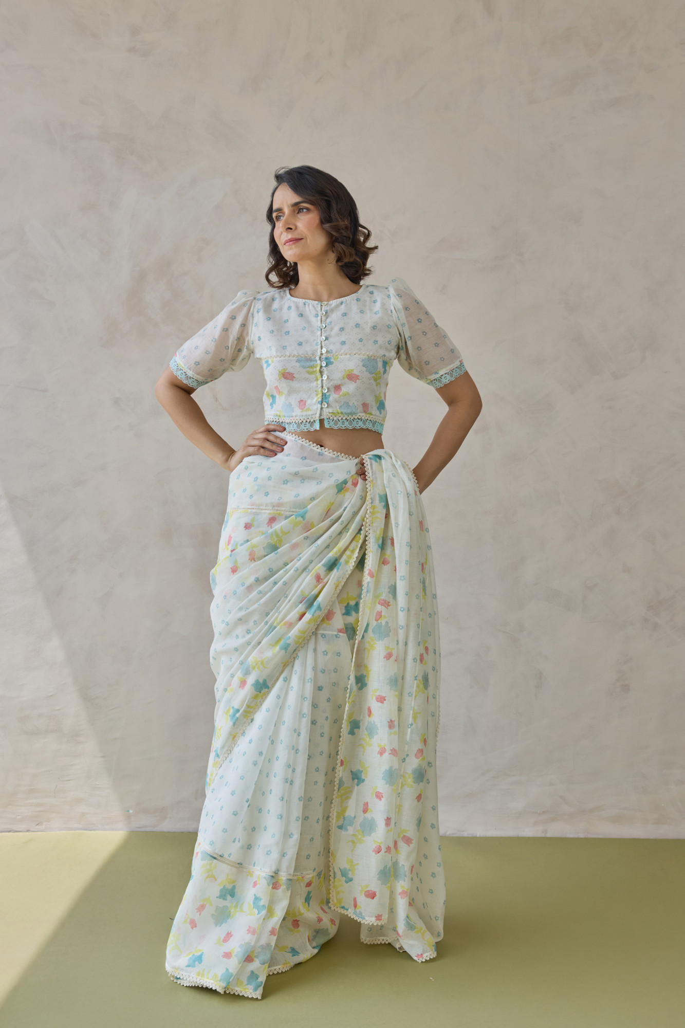 Firoza Chanderi Blouse