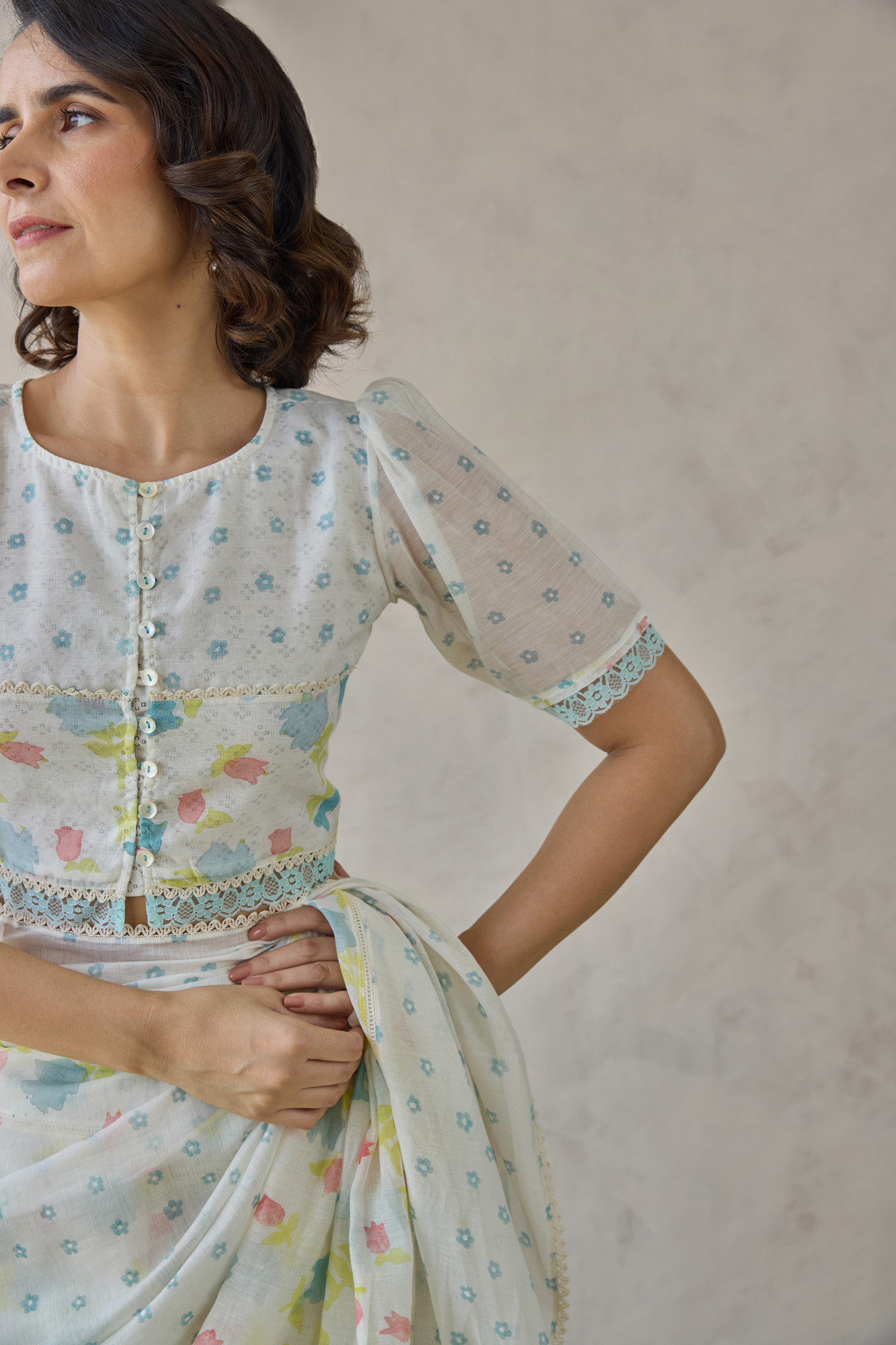 Firoza Chanderi Blouse