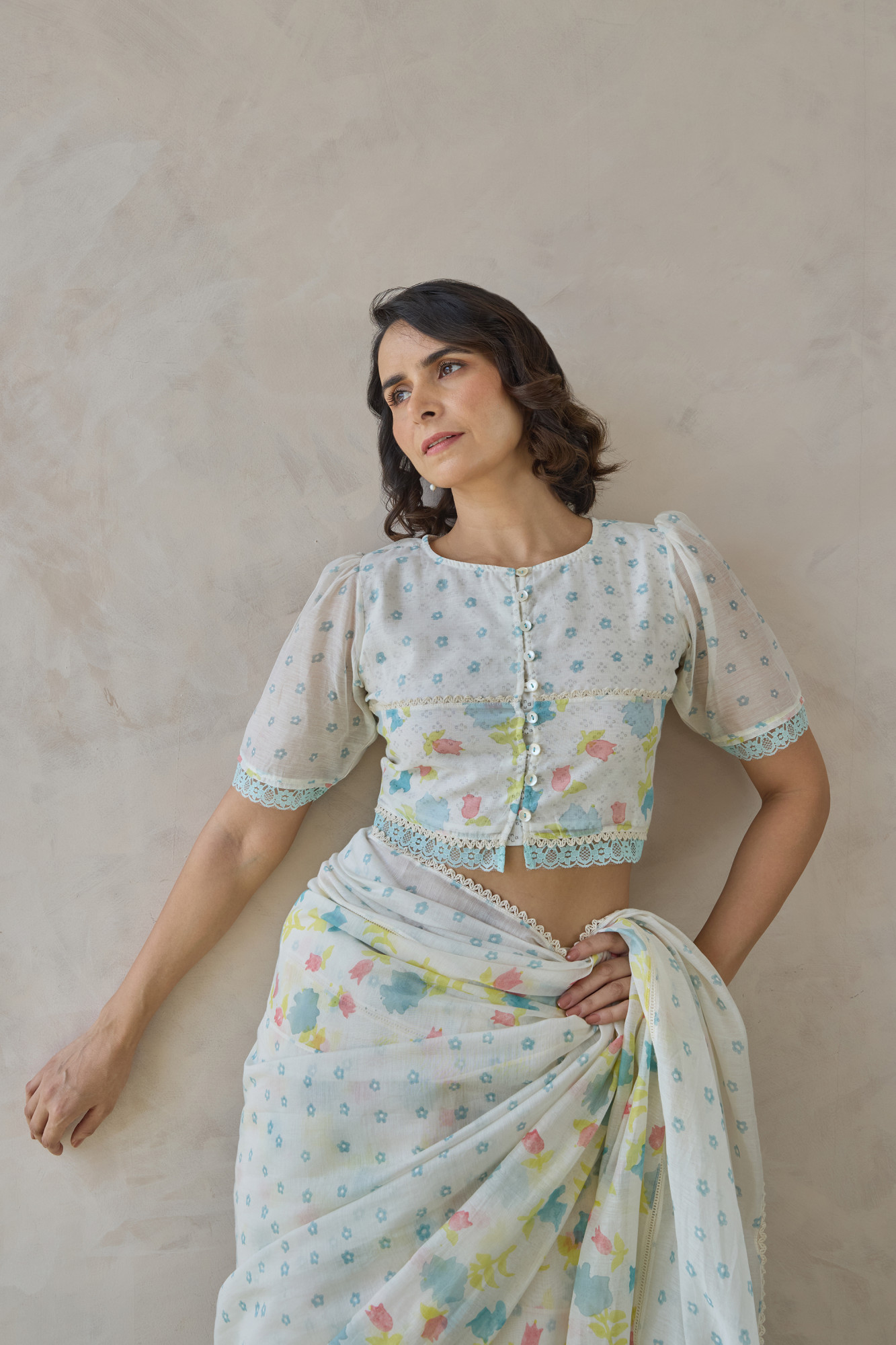 Firoza Chanderi Blouse