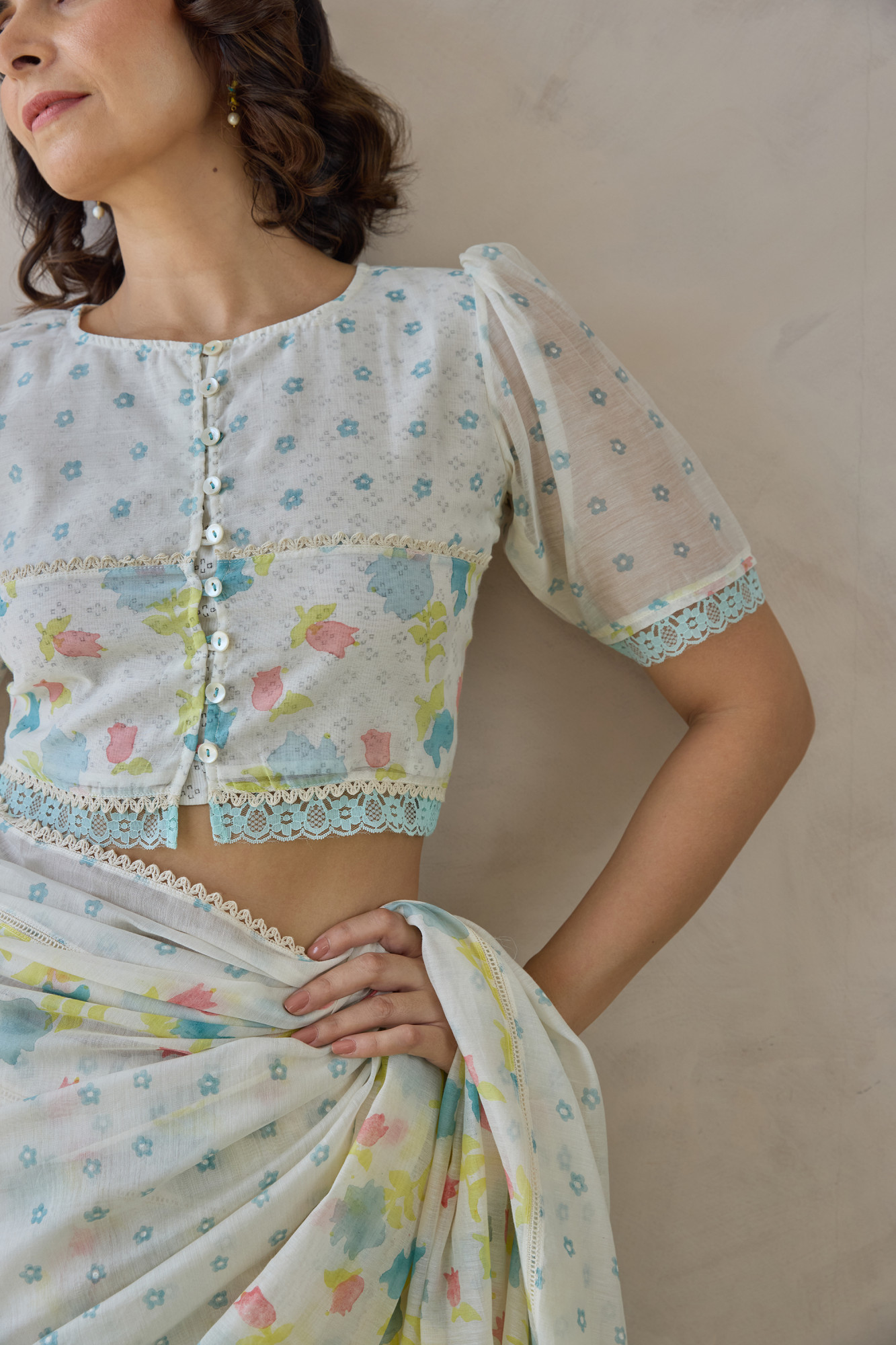 Firoza Chanderi Blouse