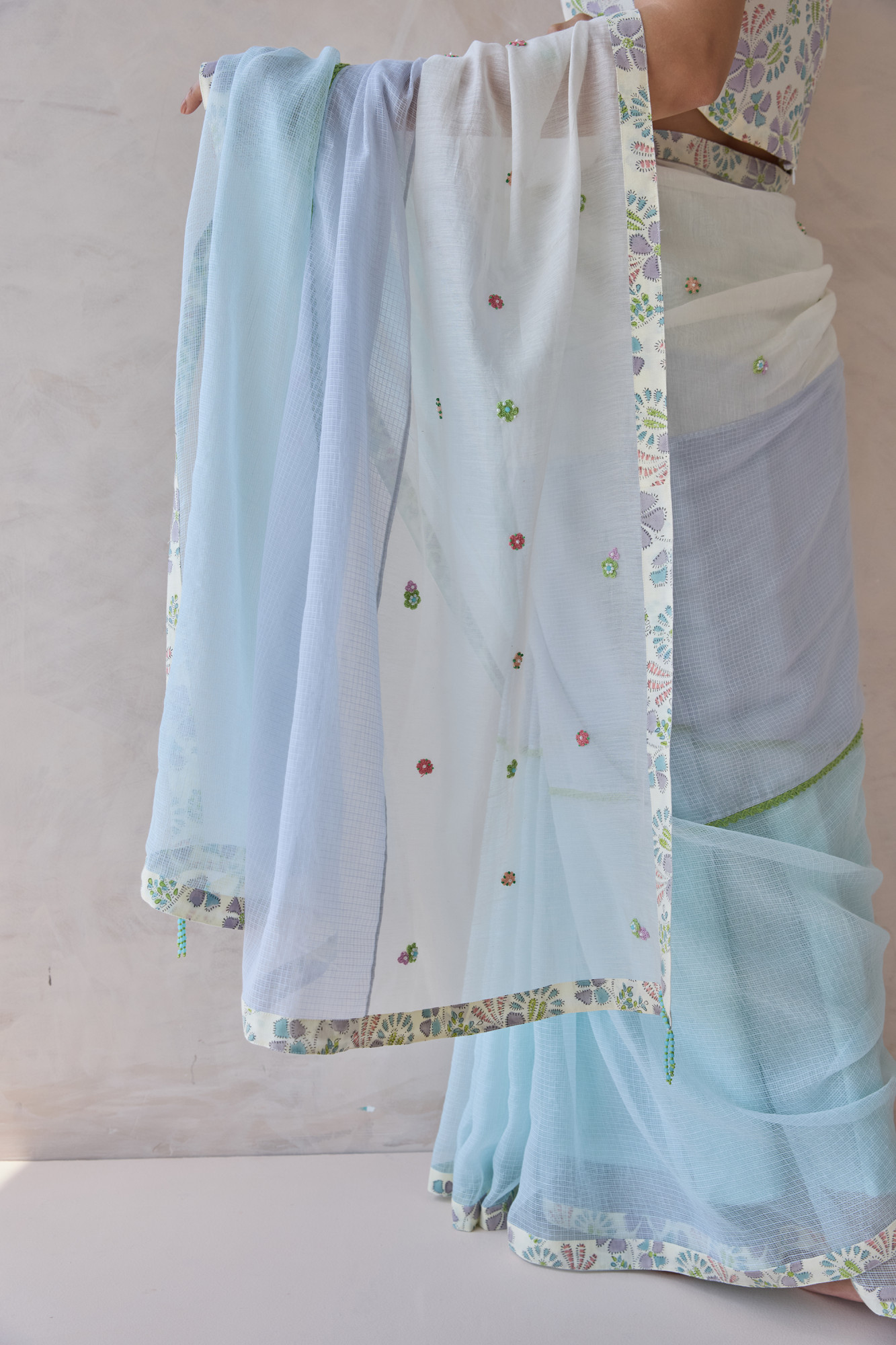 Gulnaar Kota Doria Chanderi Saree