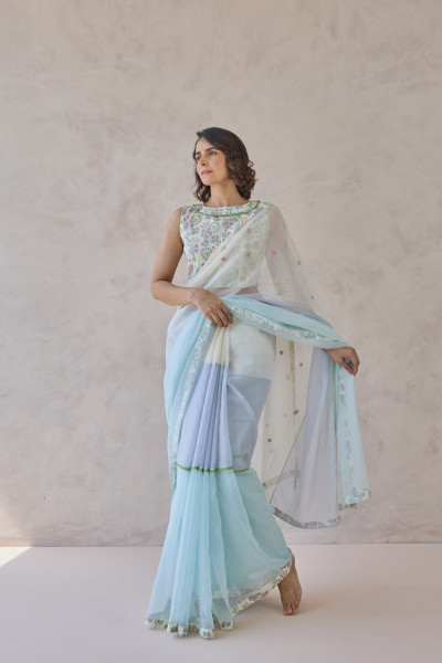 Image of Gulnaar Kota Doria Chanderi Saree