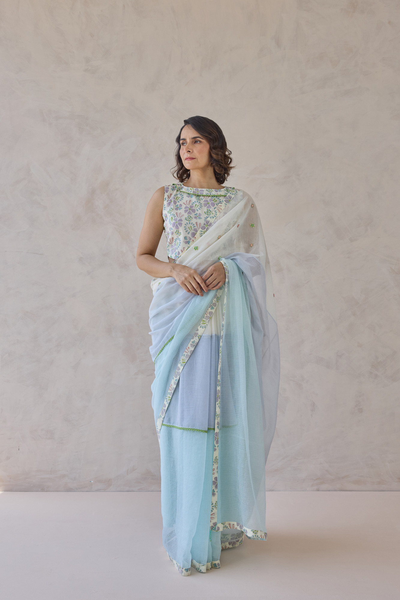 Gulnaar Kota Doria Chanderi Saree