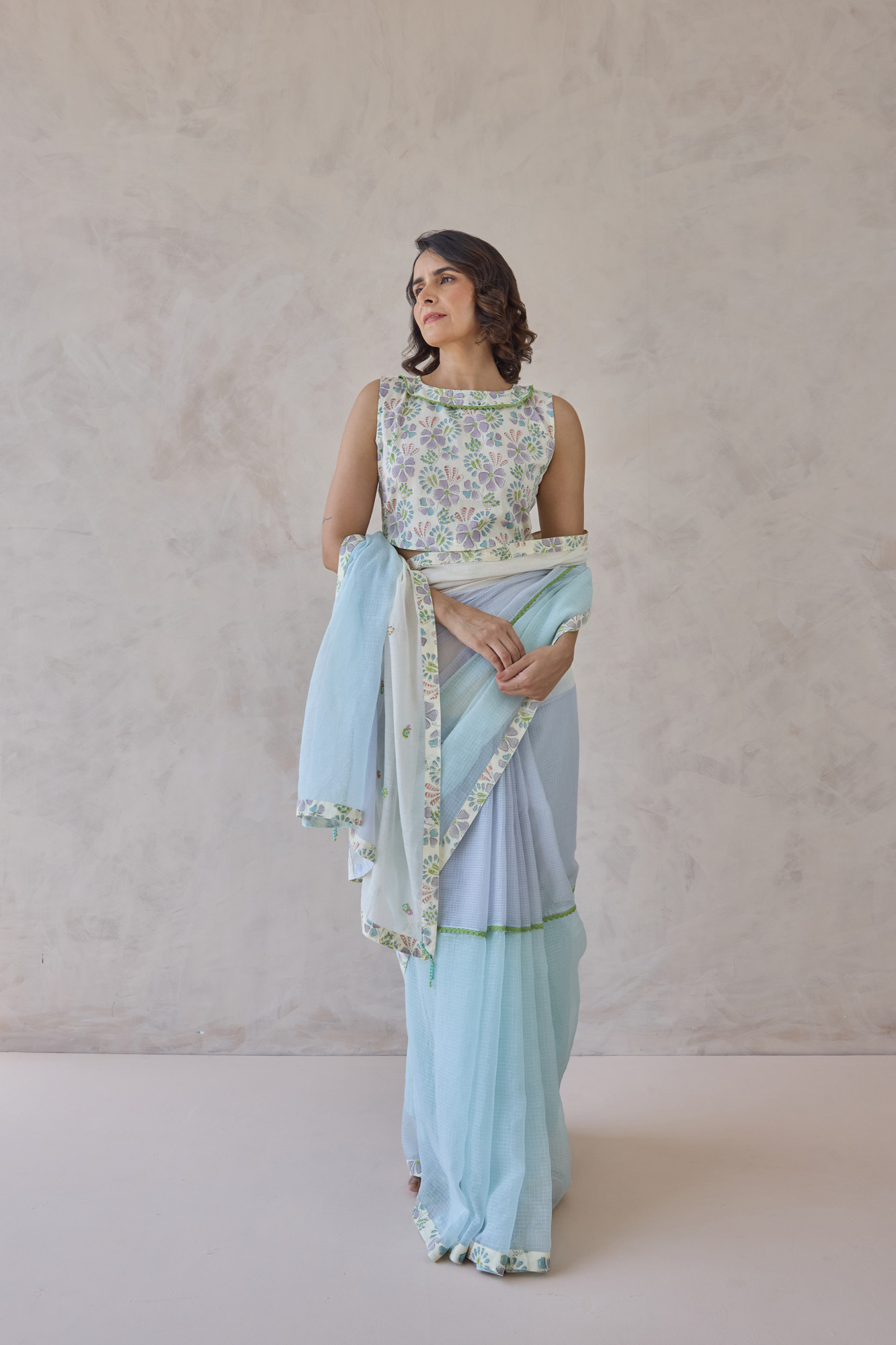 Gulnaar Kota Doria Chanderi Saree
