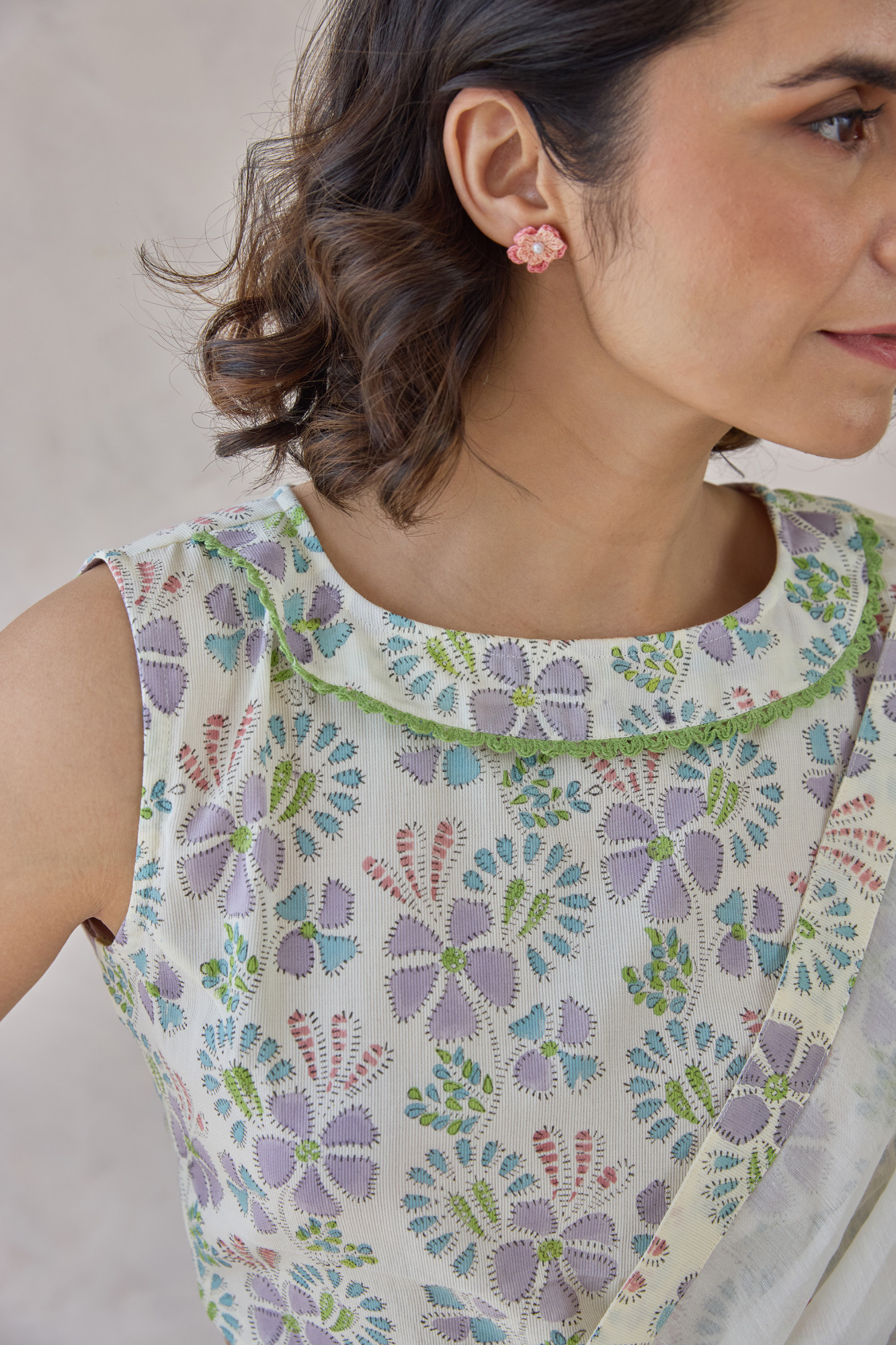 Gulnaar Cotton Cord Blouse