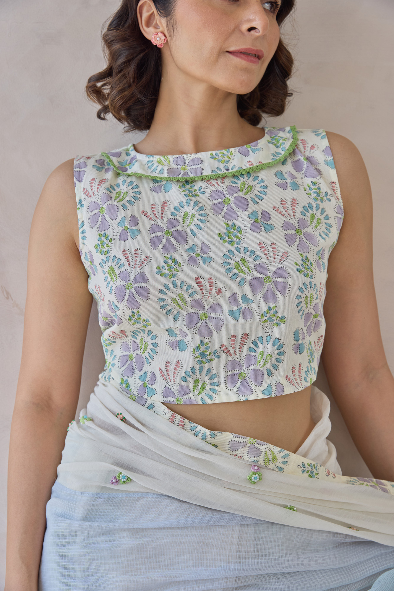 Gulnaar Cotton Cord Blouse
