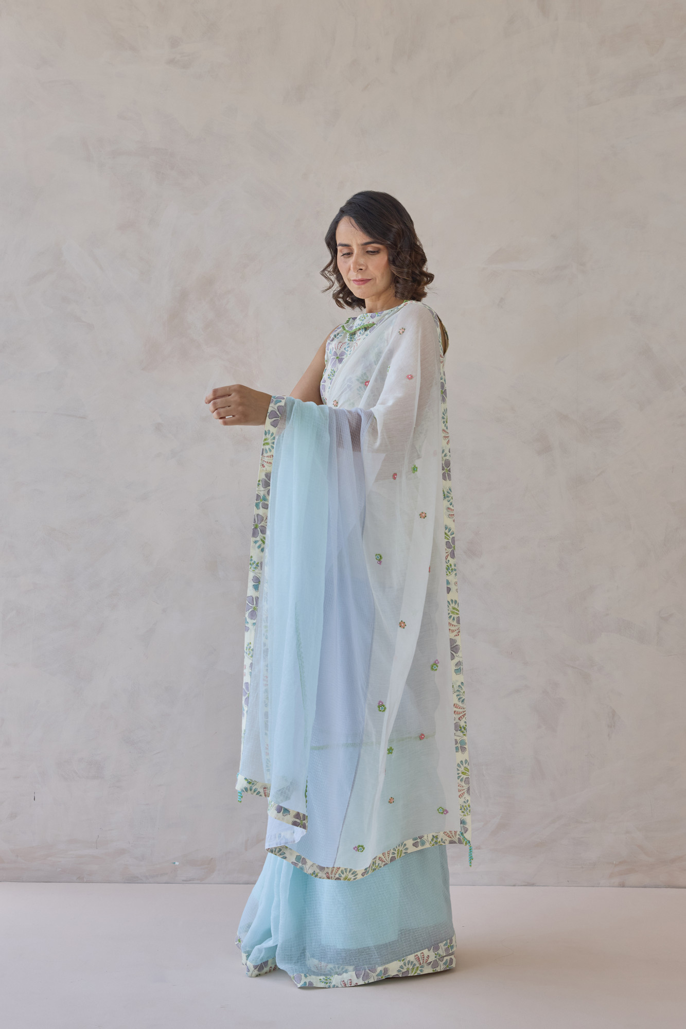 Gulnaar Kota Doria Chanderi Saree