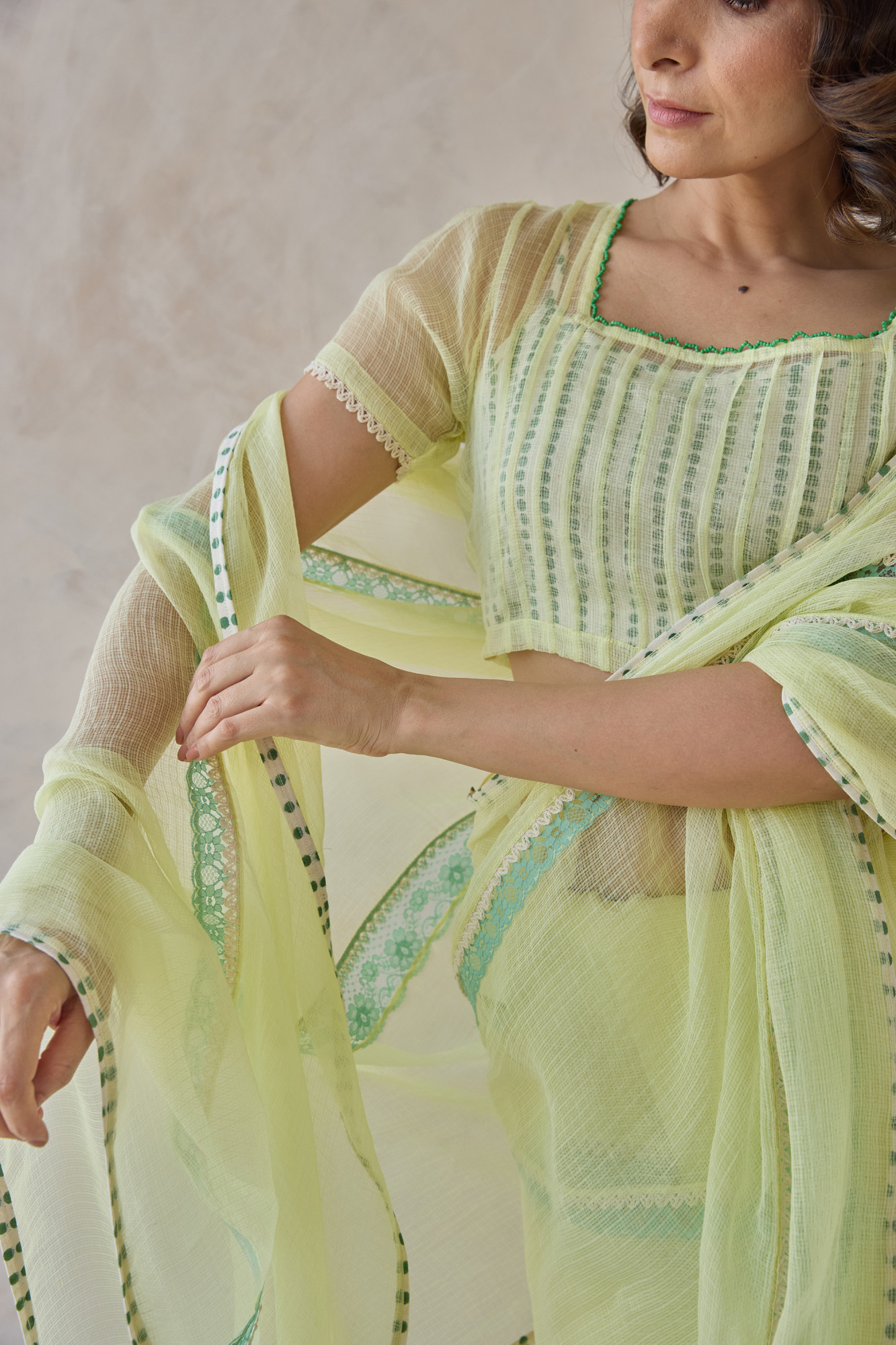 Meher Kota Doria Blouse