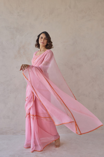Image of Misri Kota Doria Lace Saree