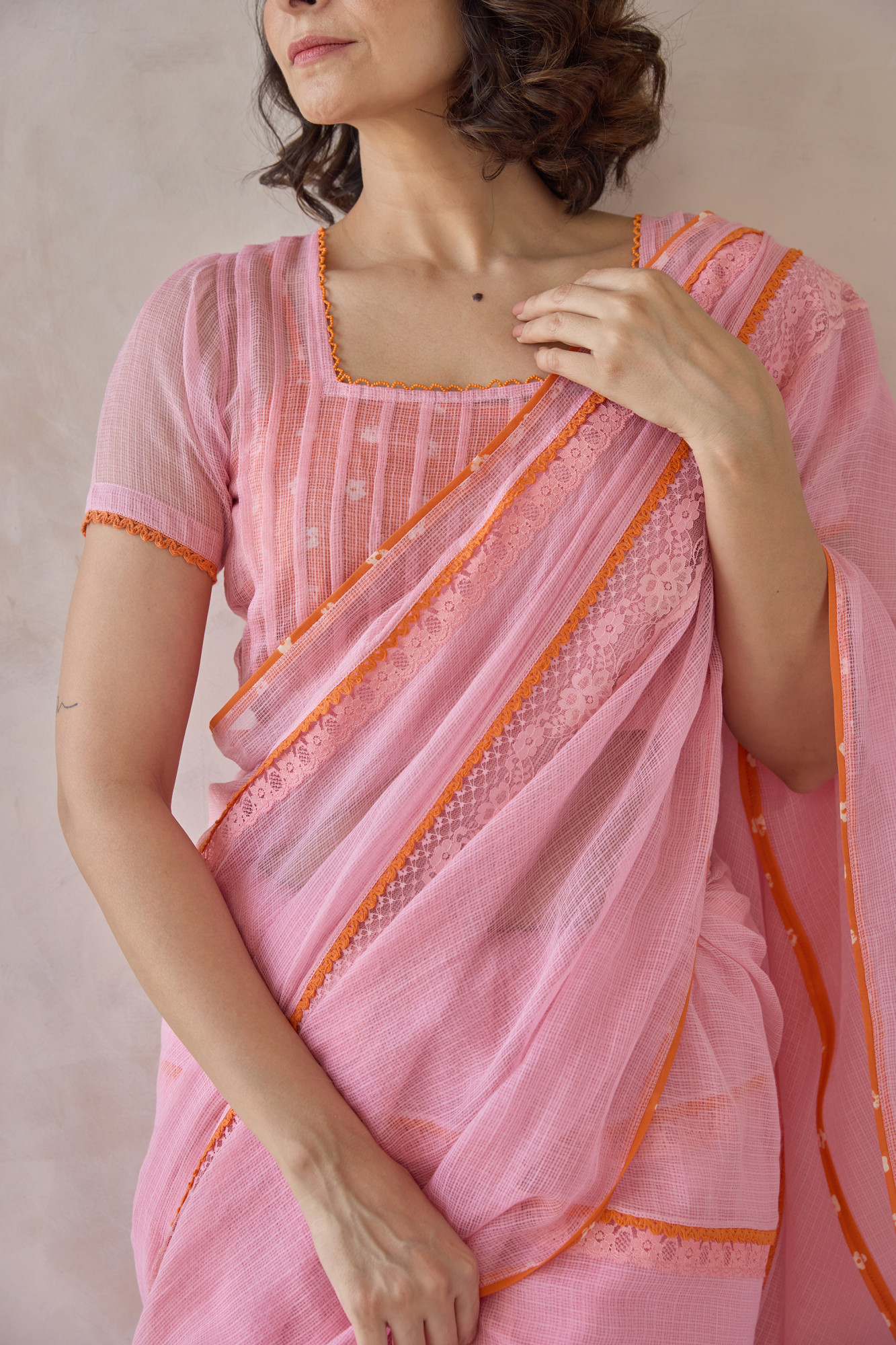 Misri Kota Doria Lace Saree