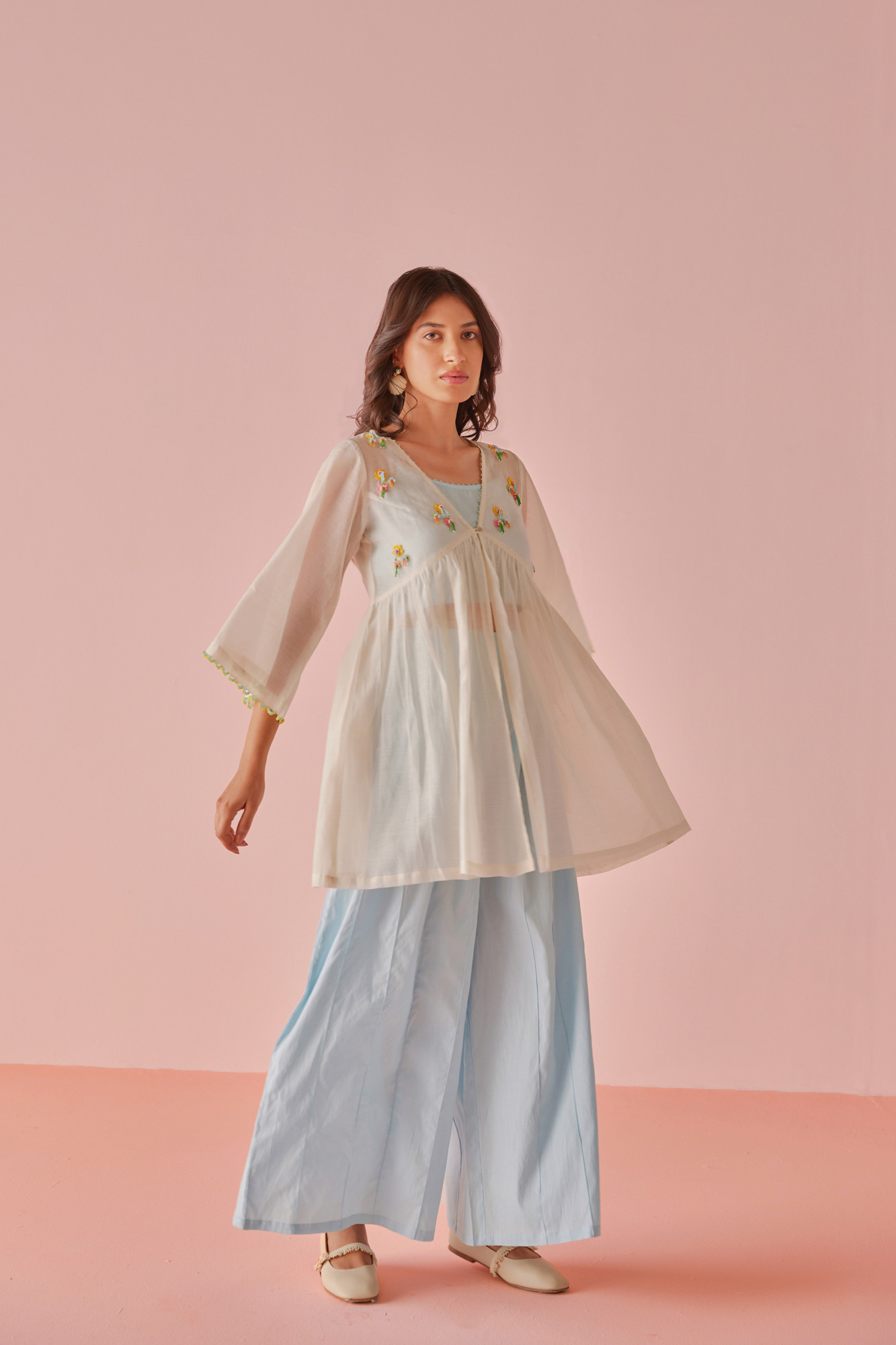 Crystal Chanderi Cotton 3 pc Set