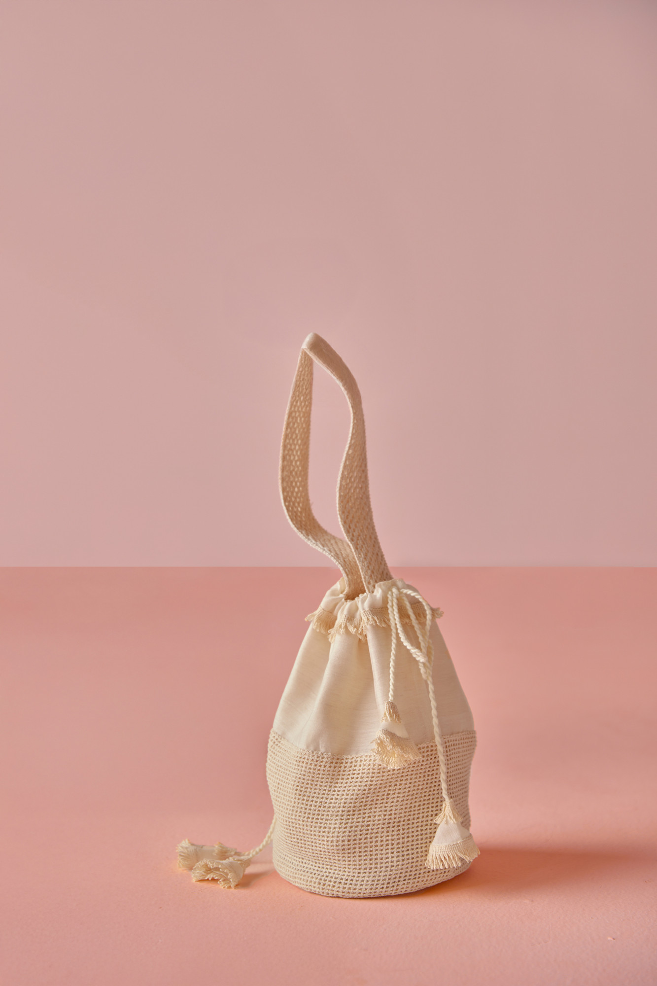 Sweet Spell Chanderi Cotton Mesh Potli