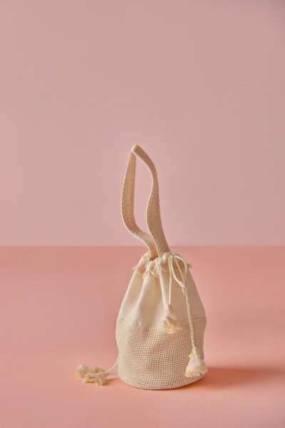 Image of Sweet Spell Chanderi Cotton Mesh Potli