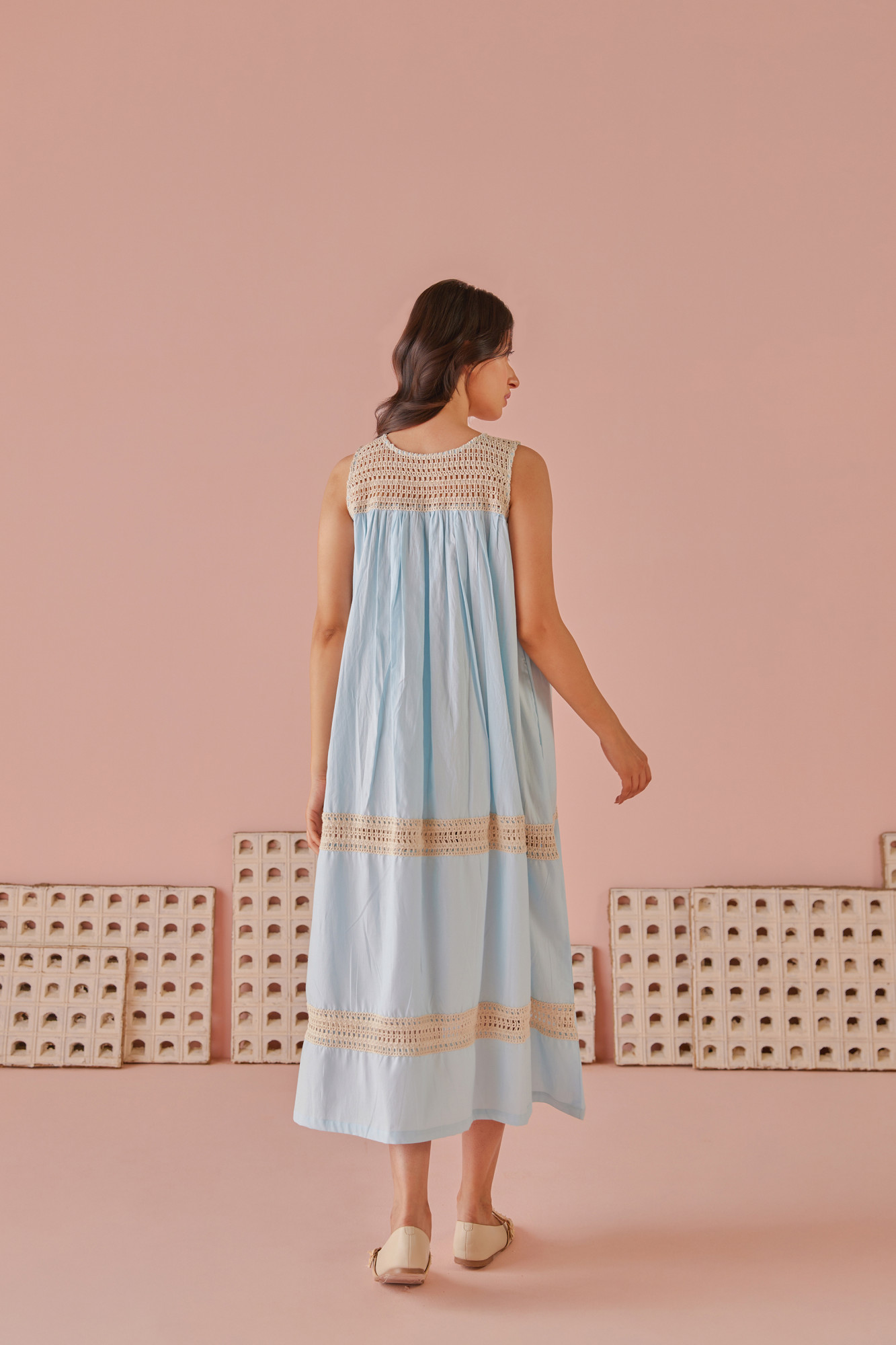 Cloud Kiss Cotton Modal Lace Maxi Dress