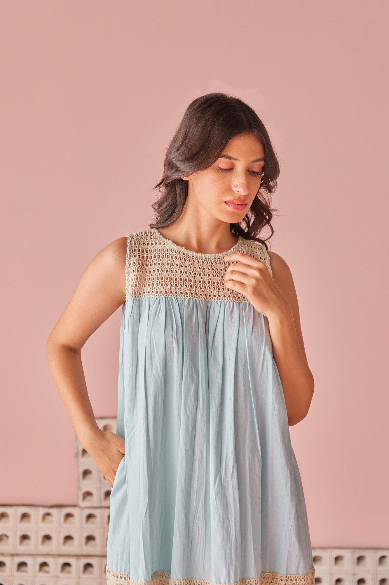 Cloud Kiss Cotton Modal Lace Maxi Dress