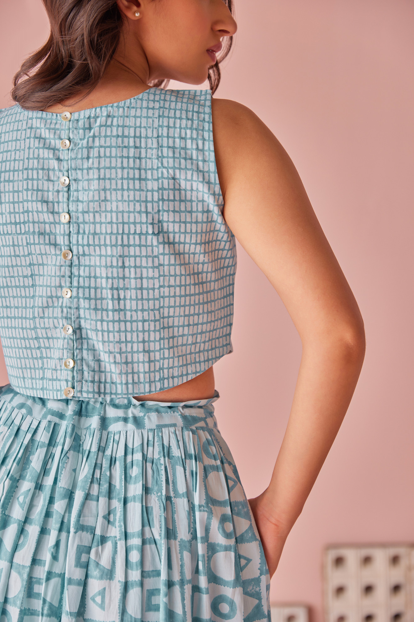 Frosted Cotton Modal Crop Top