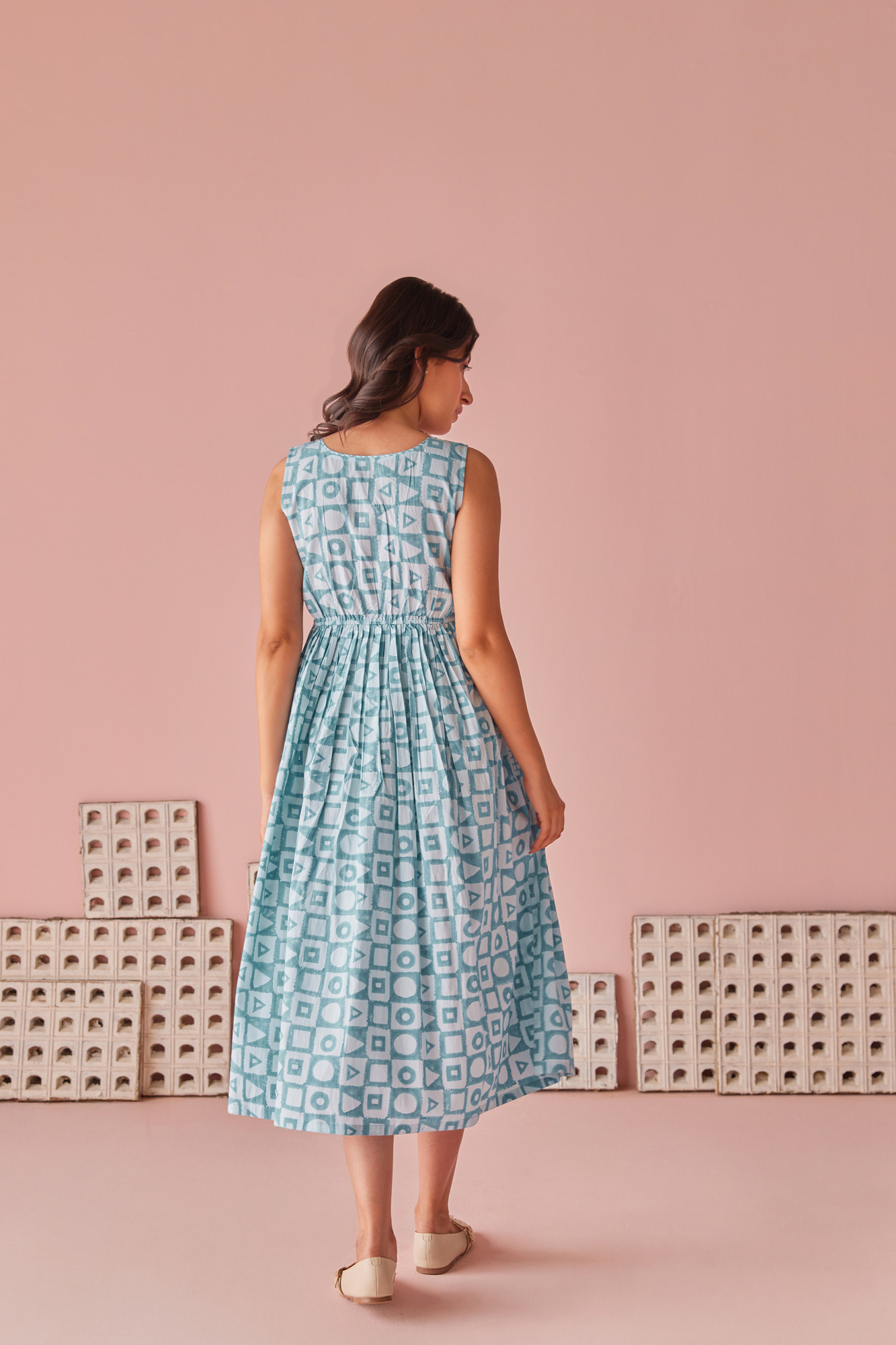 Misty Cotton Modal Midi Dress