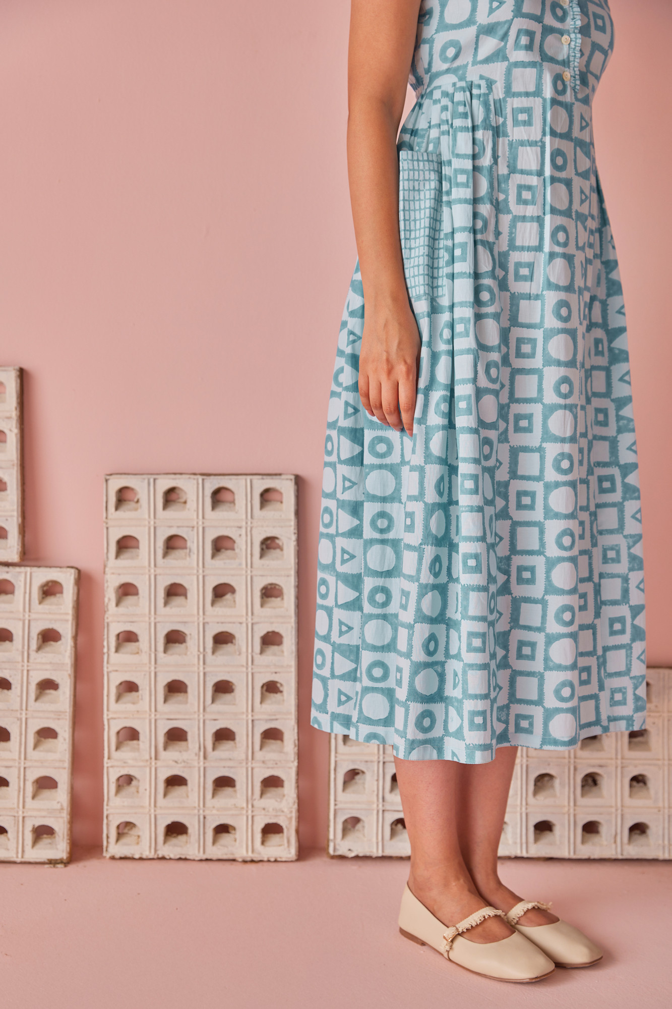 Misty Cotton Modal Midi Dress