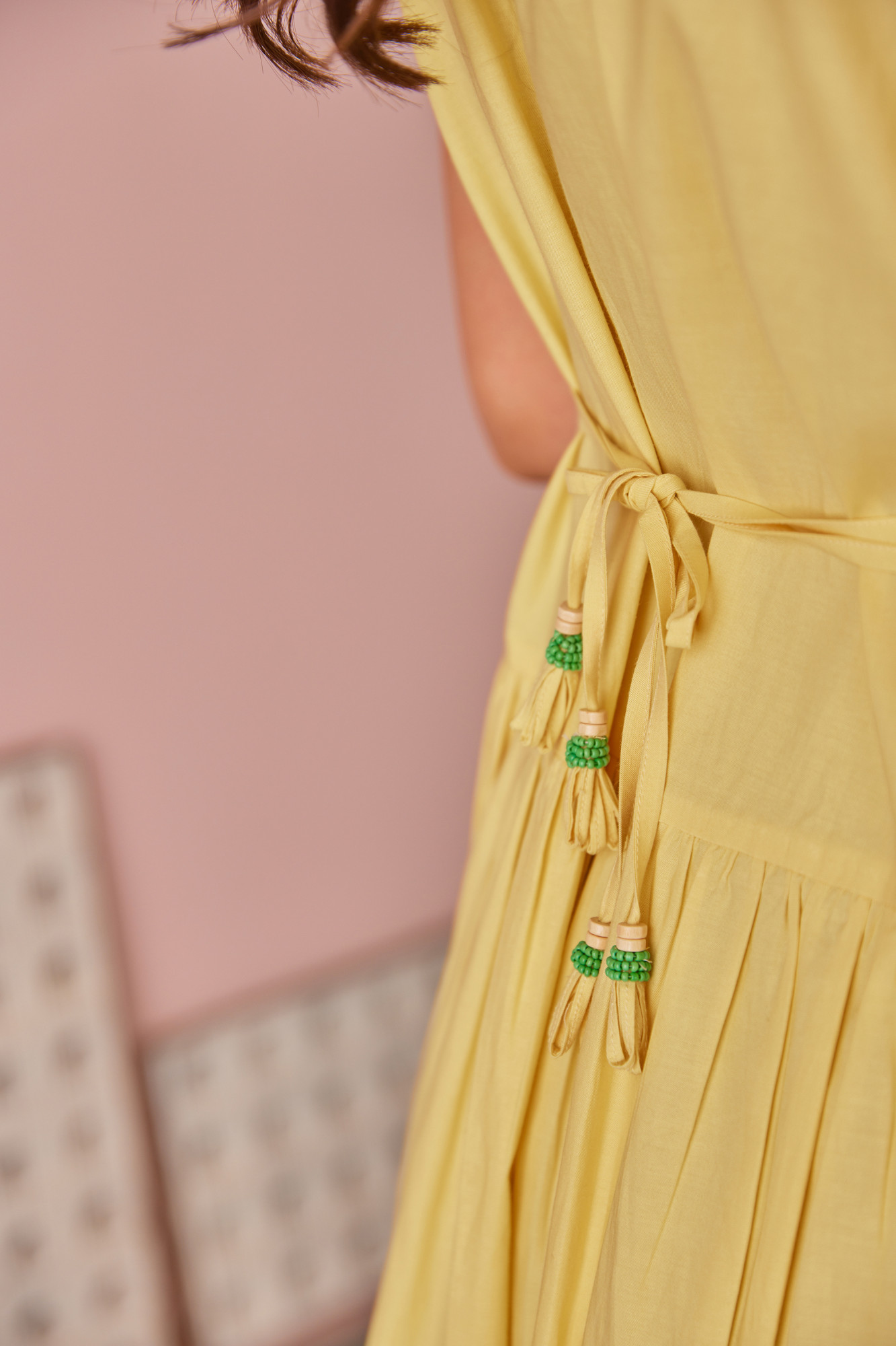 Morning Dew Cotton Modal Drop Waist Dress