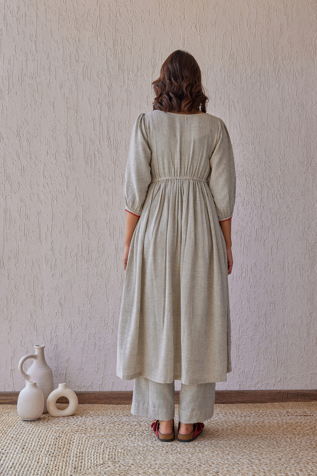 Ebony Handloom Cotton Tunic Set