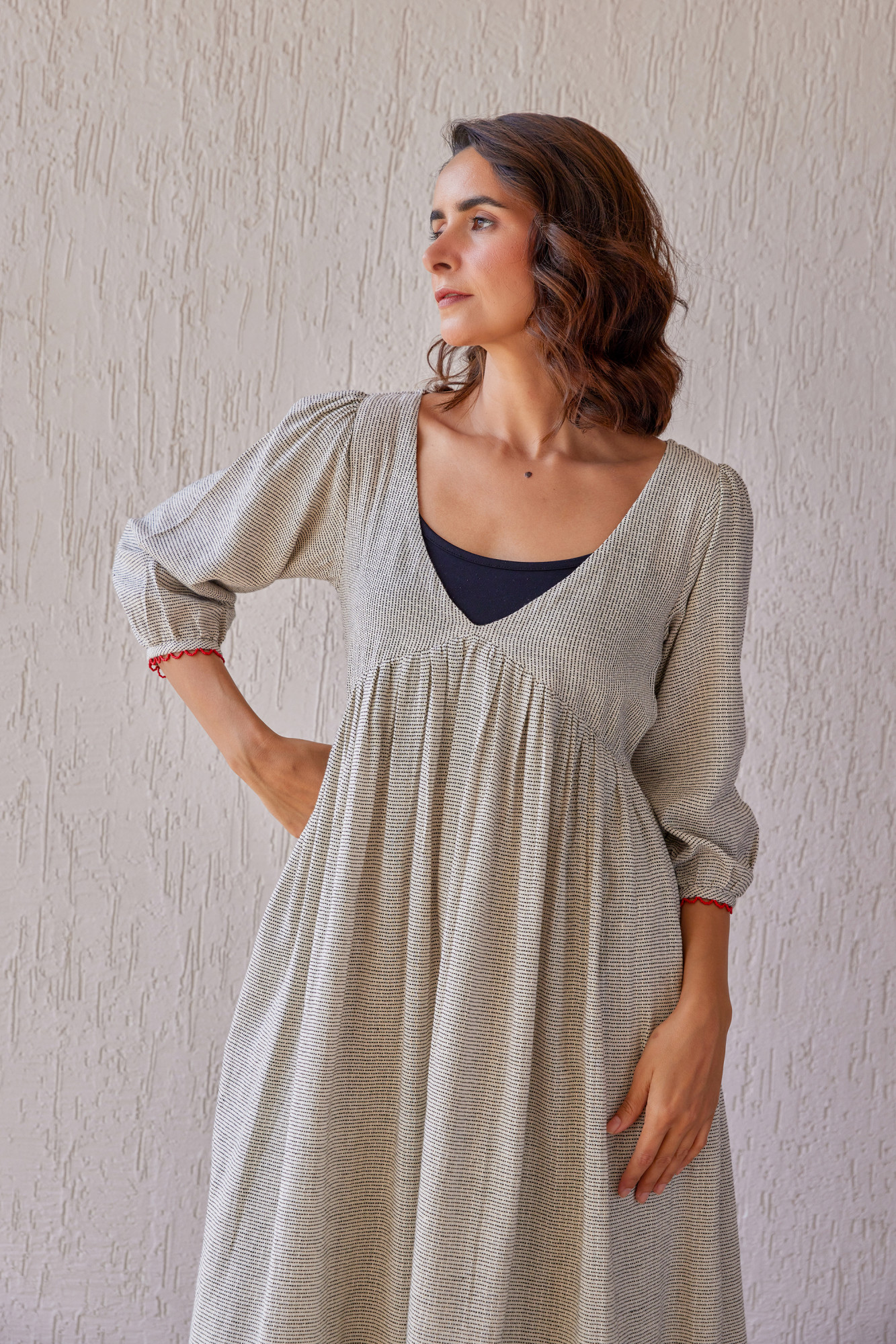 Ebony Handloom Cotton Tunic Set