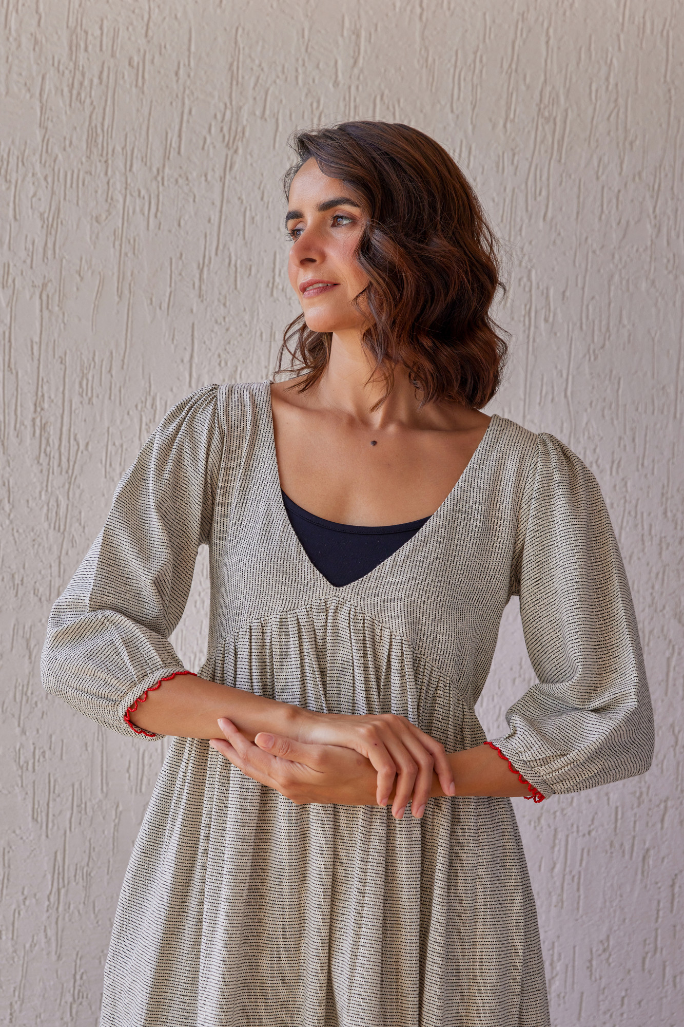 Ebony Handloom Cotton Tunic Set