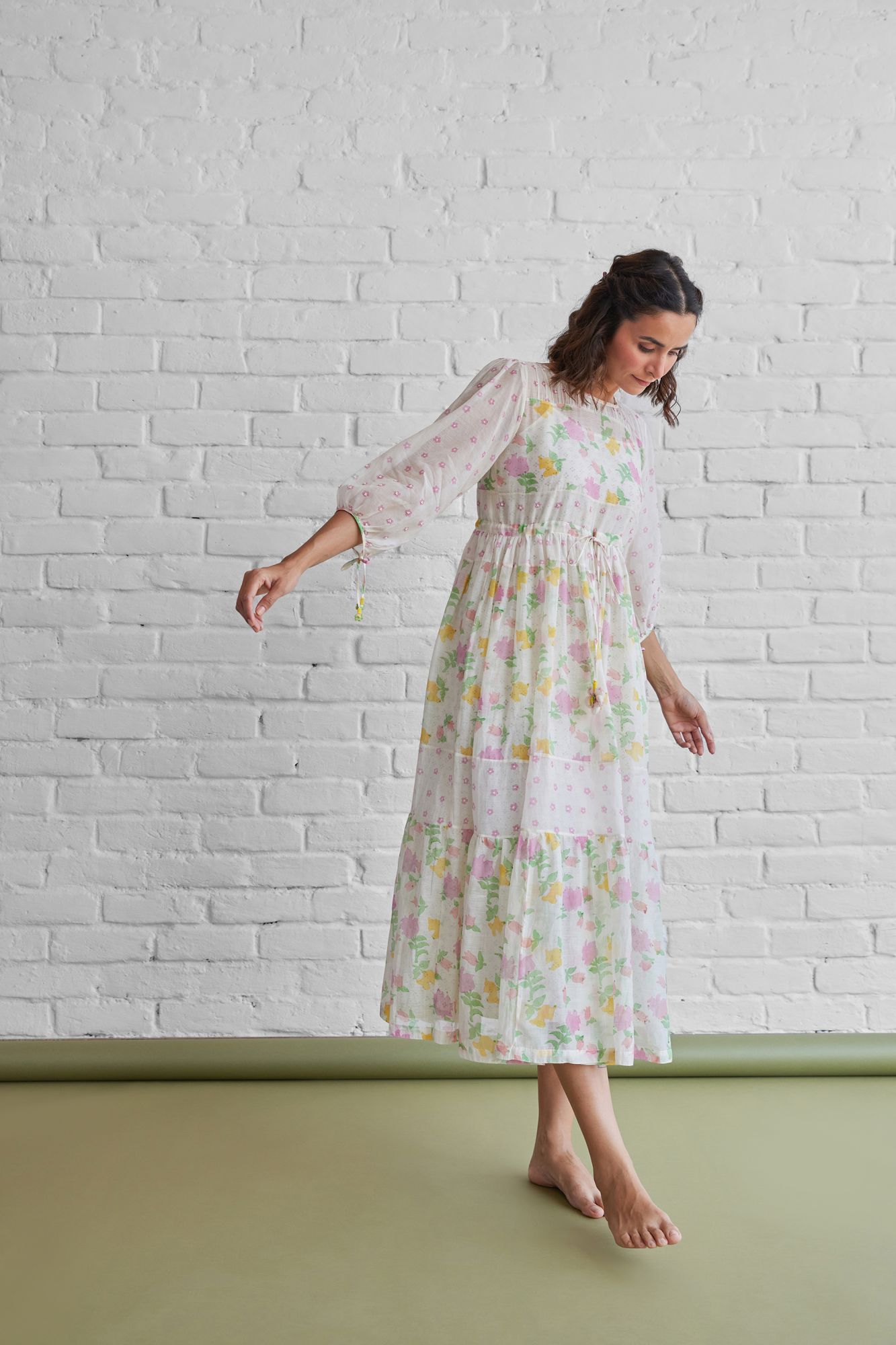 Orchid Chanderi Cotton Dress