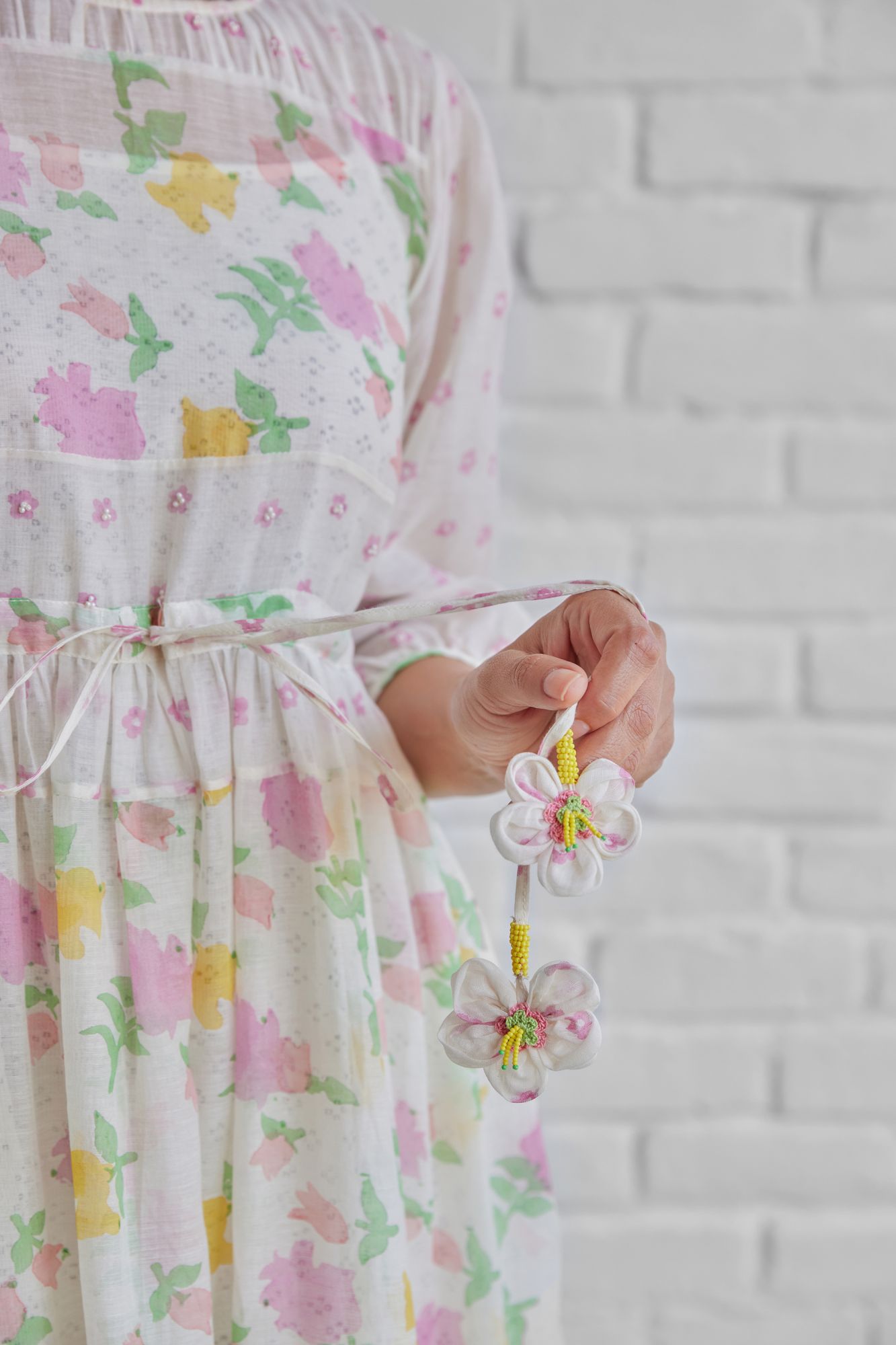 Orchid Chanderi Cotton Dress