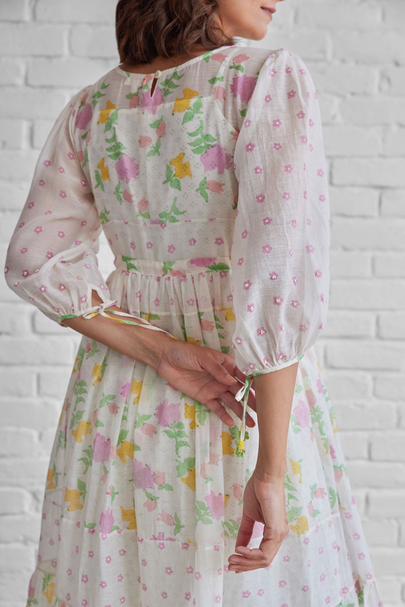 Orchid Chanderi Cotton Dress