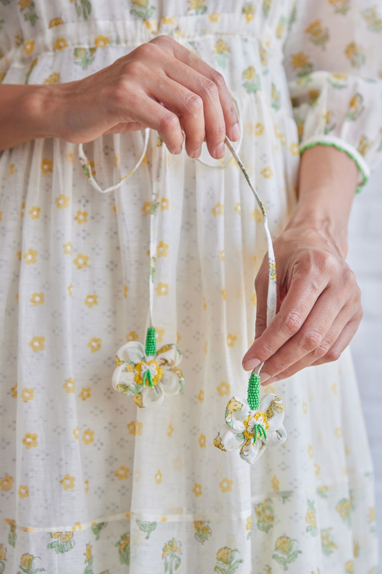 Daylily Chanderi Cotton Dress