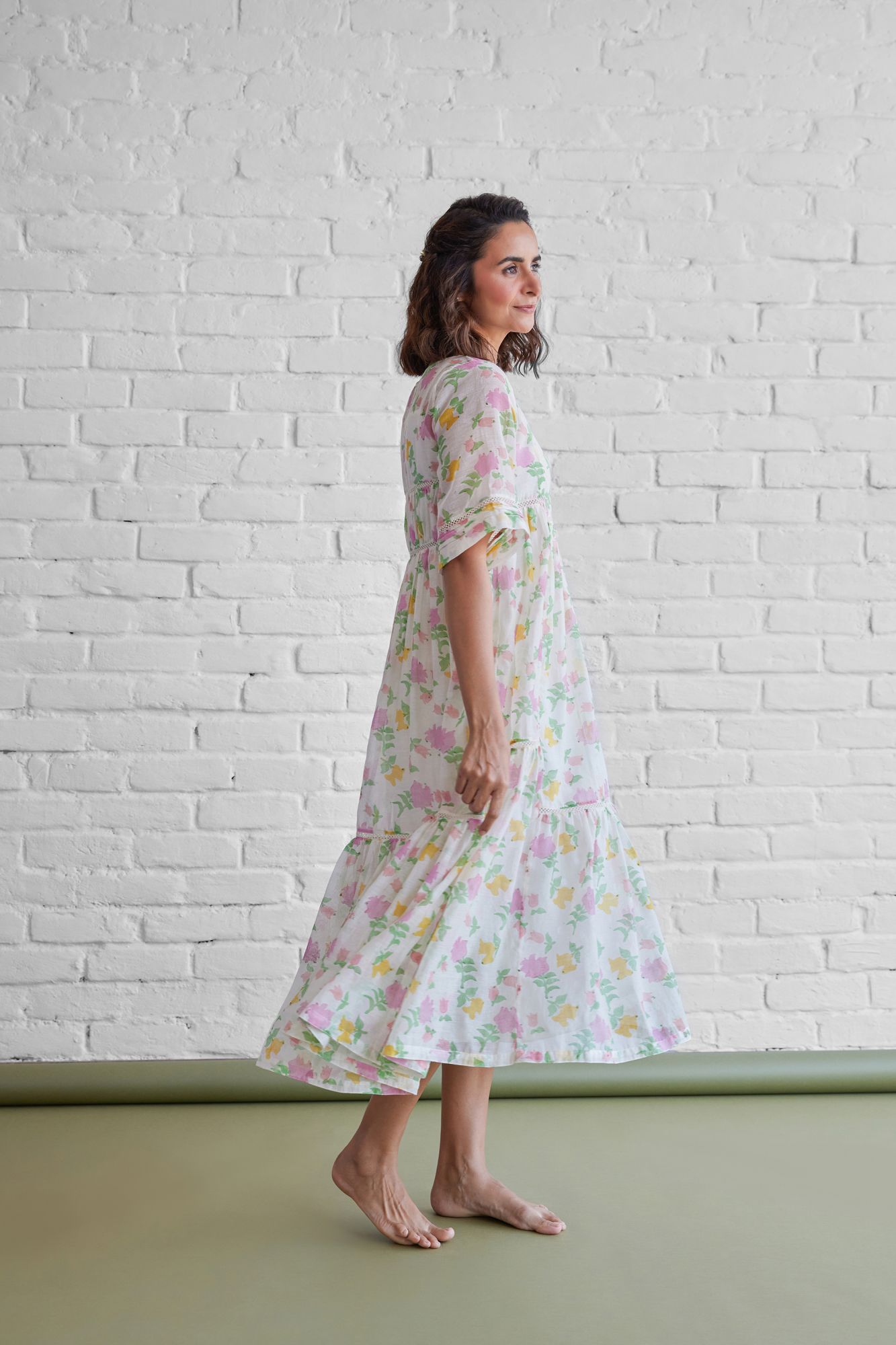 Eva Chanderi Cotton Dress