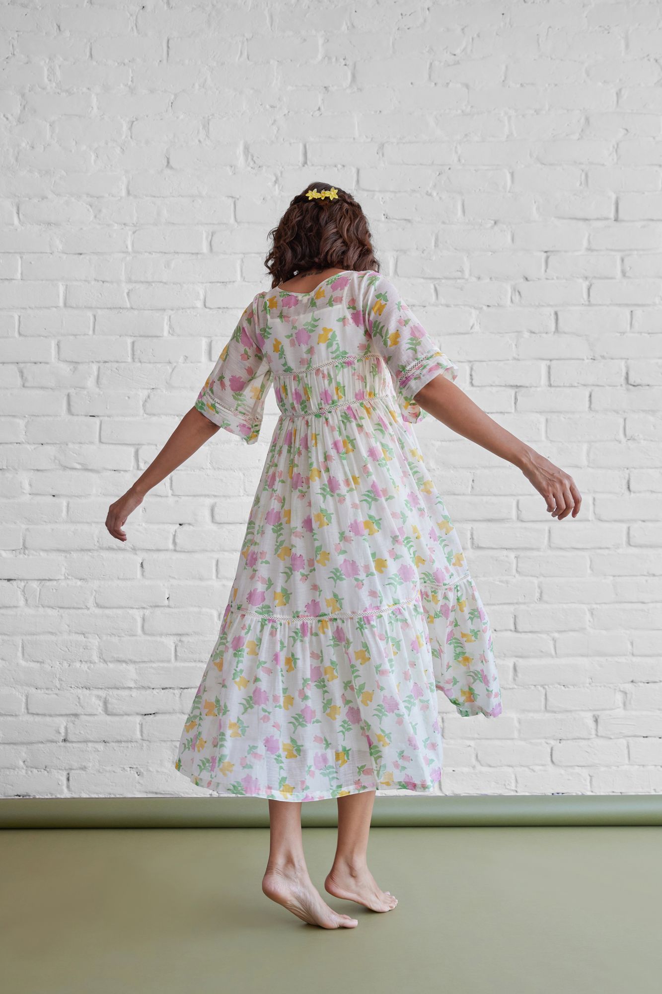 Eva Chanderi Cotton Dress