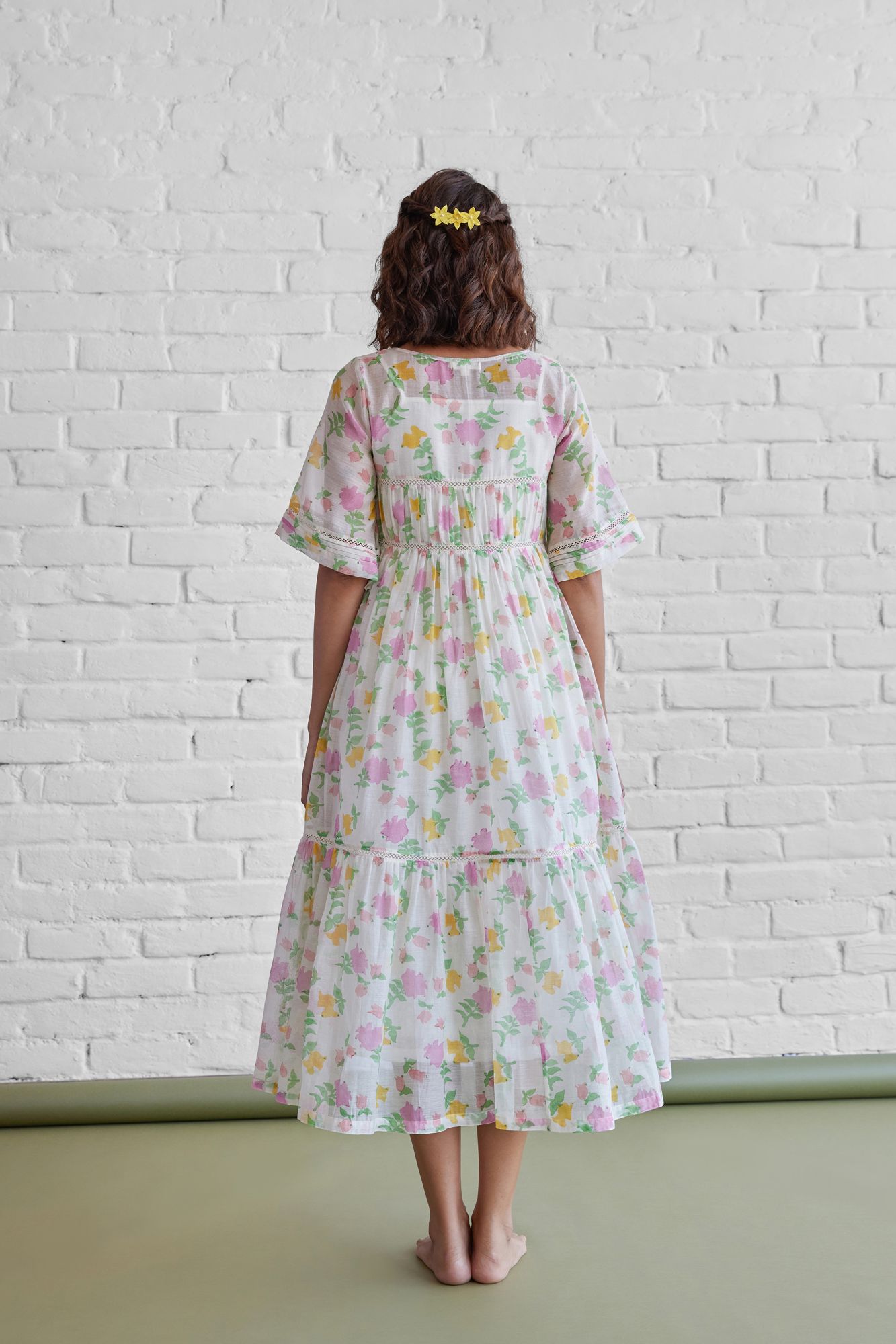 Eva Chanderi Cotton Dress