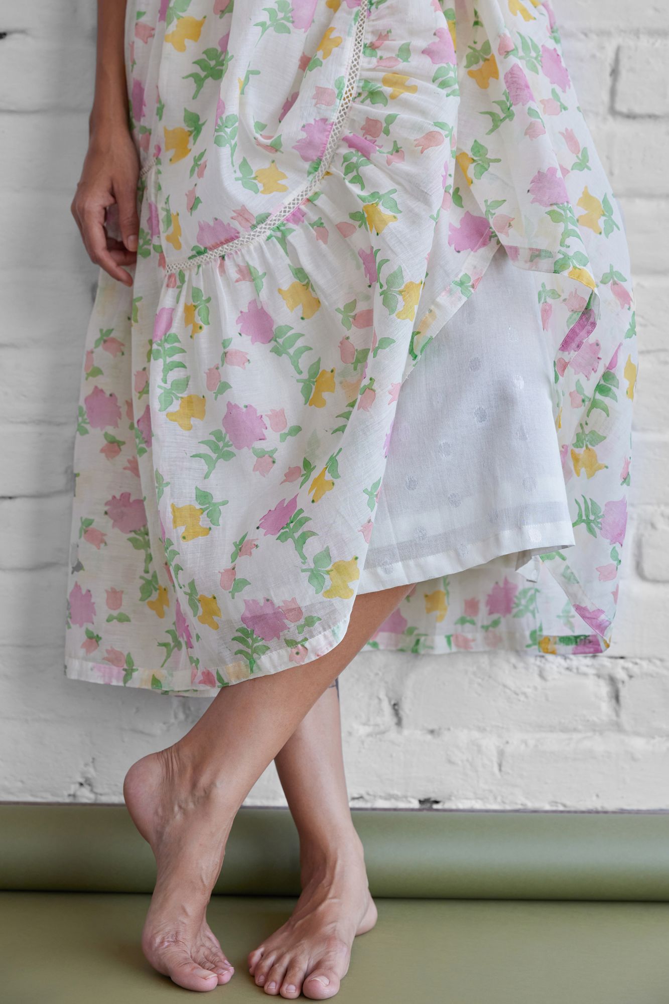 Eva Chanderi Cotton Dress