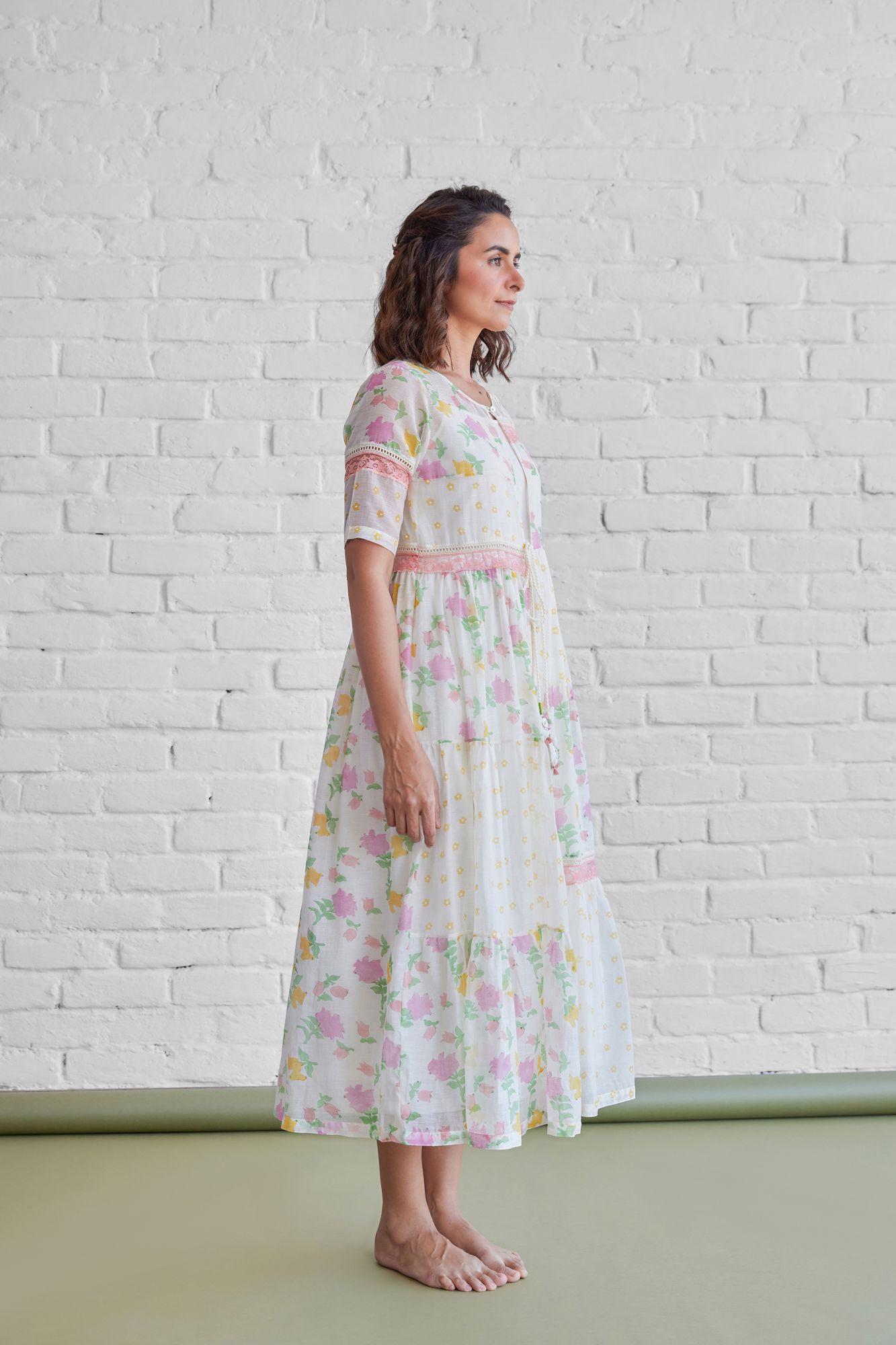 Orchard Chanderi Cotton Jacket Dress