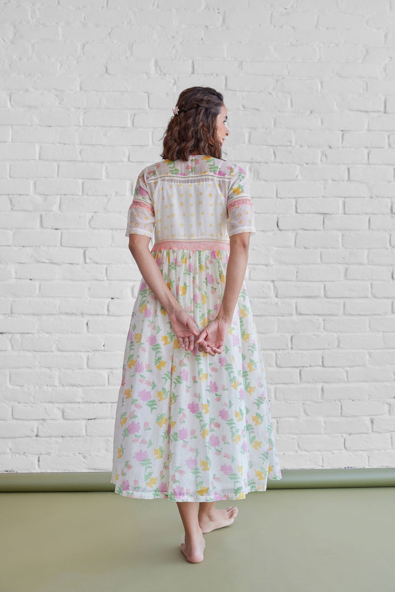 Orchard Chanderi Cotton Jacket Dress