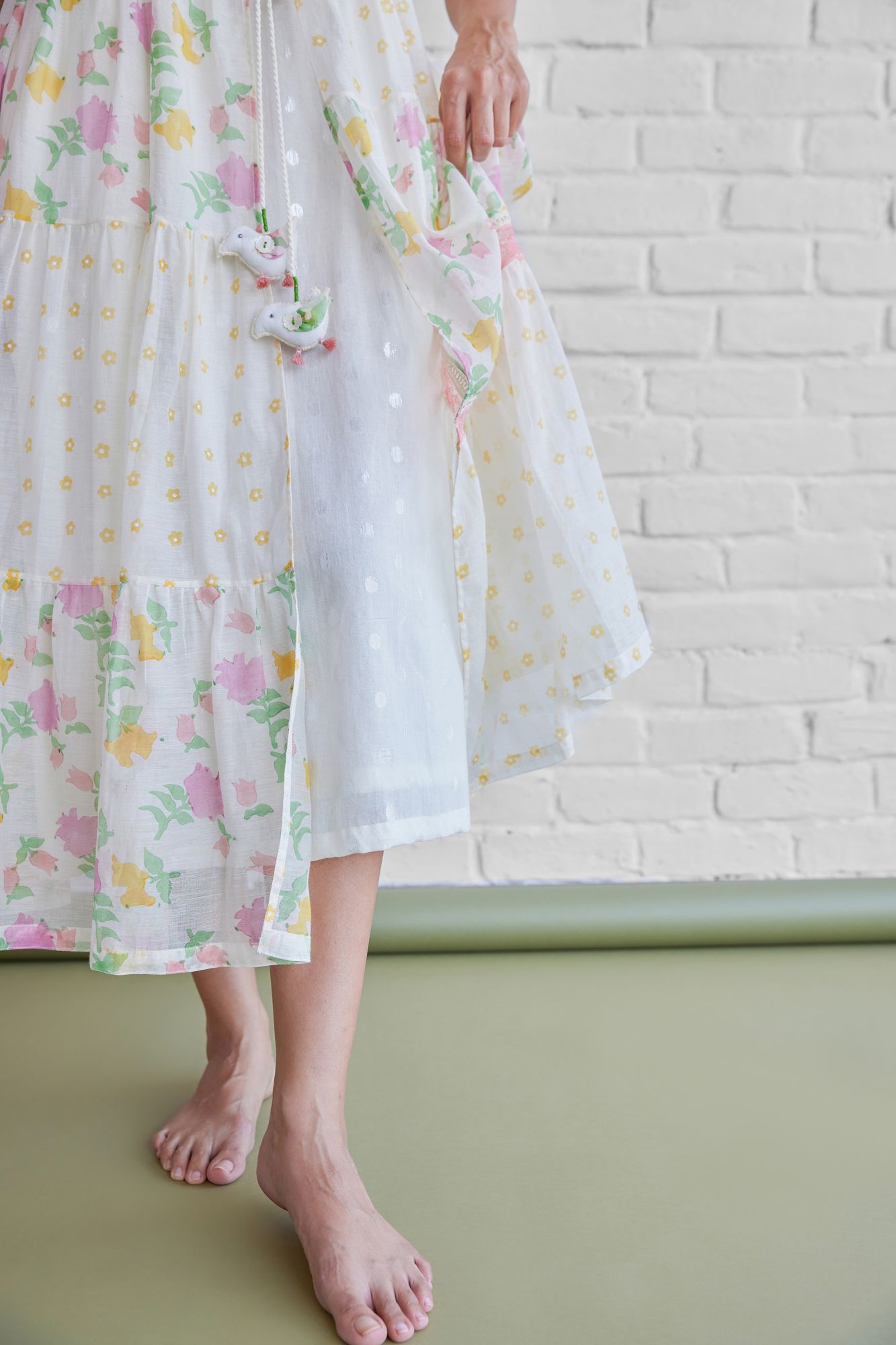 Orchard Chanderi Cotton Jacket Dress