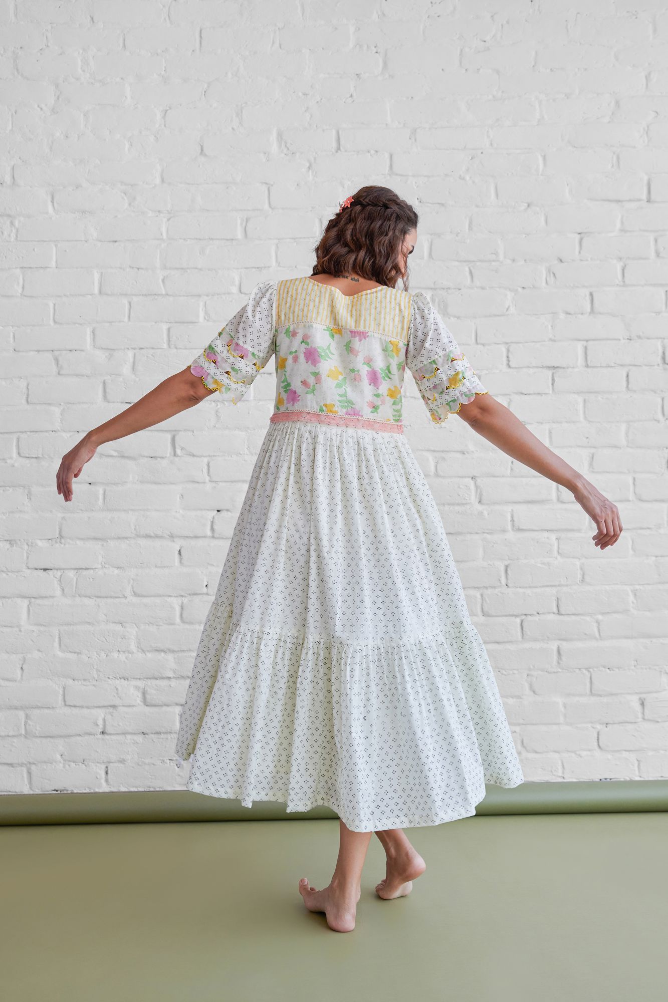 Alba Chanderi Cotton Dress