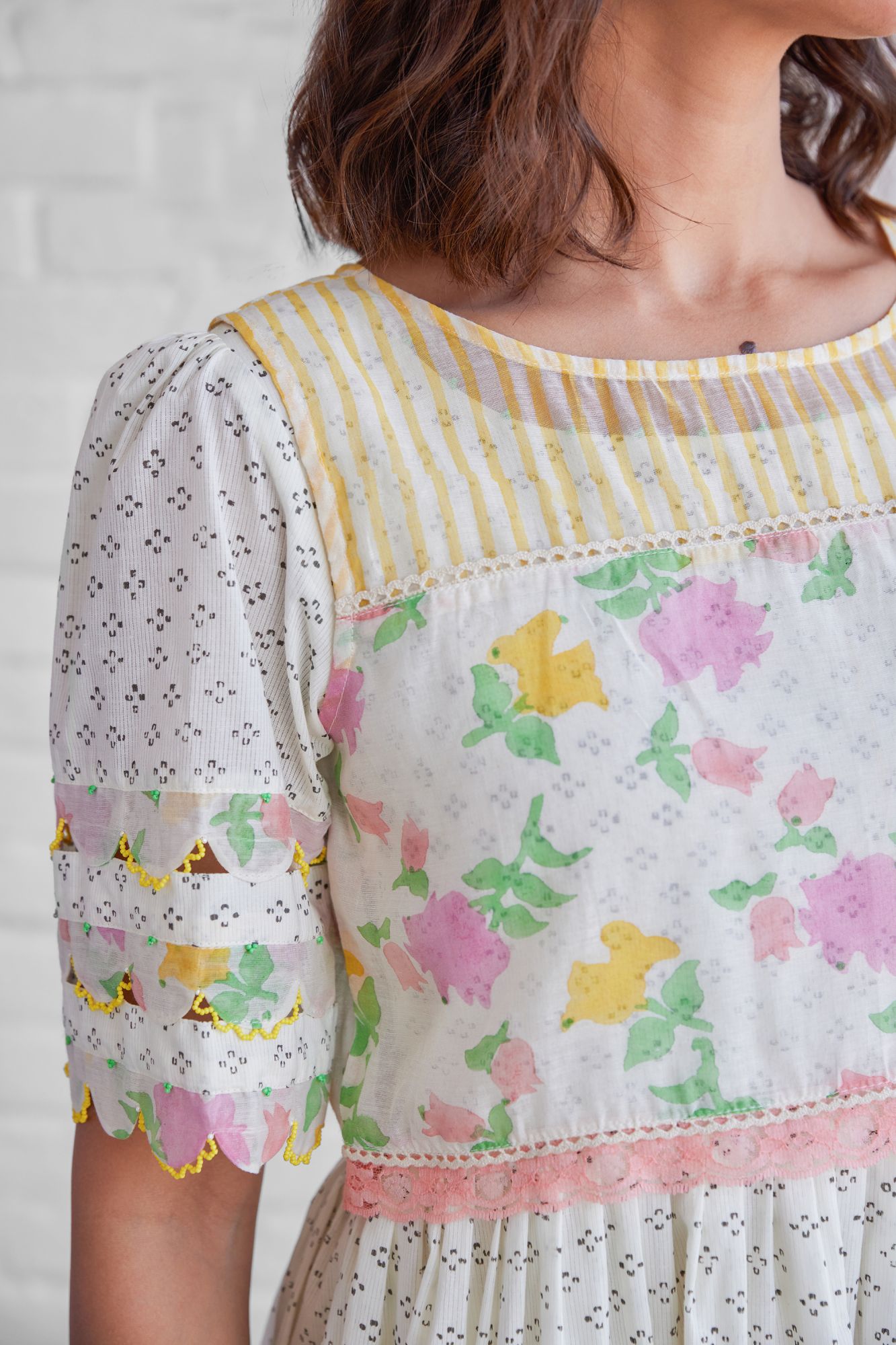 Alba Chanderi Cotton Dress