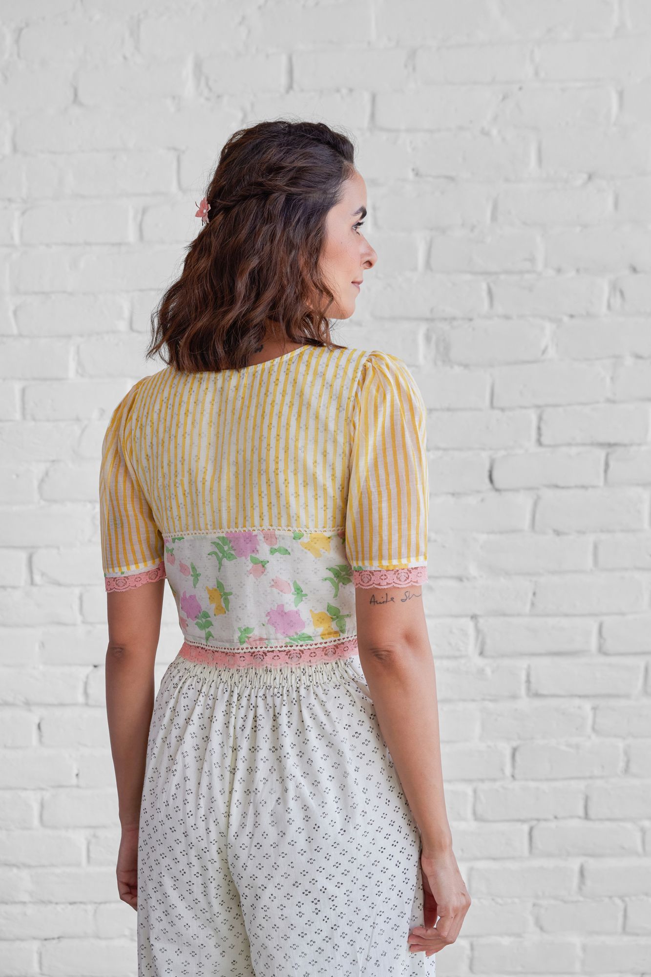 Patio Chanderi Cotton Blouse
