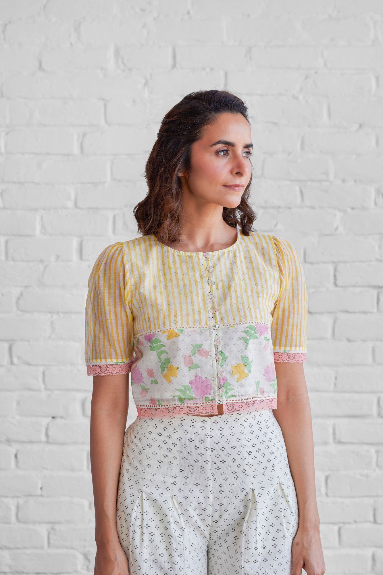 Patio Chanderi Cotton Blouse