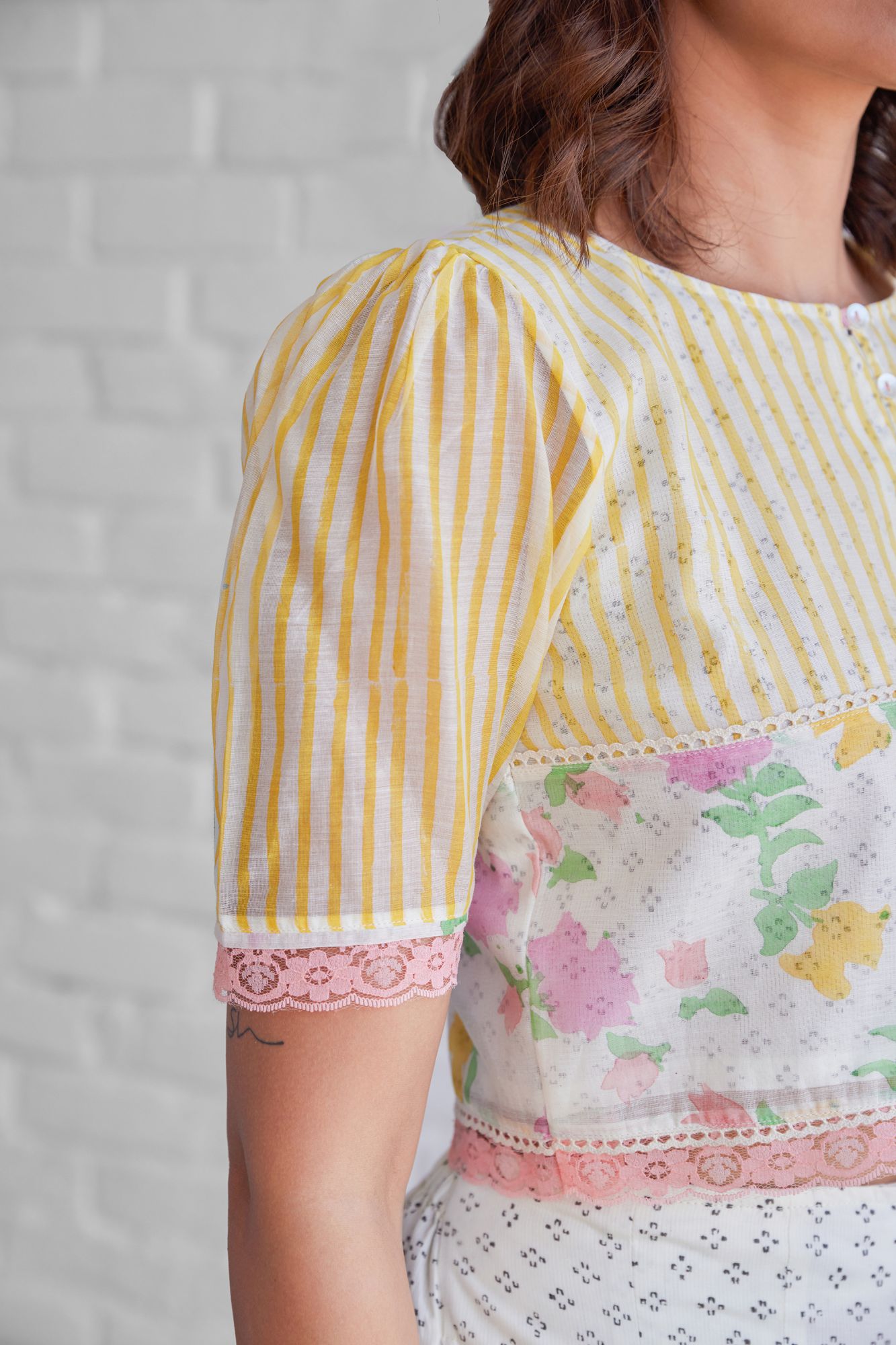 Patio Chanderi Cotton Blouse