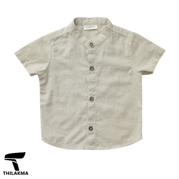 Solid Kids Shirt / Linen Boy Shirt / Baby Boy Shirt
