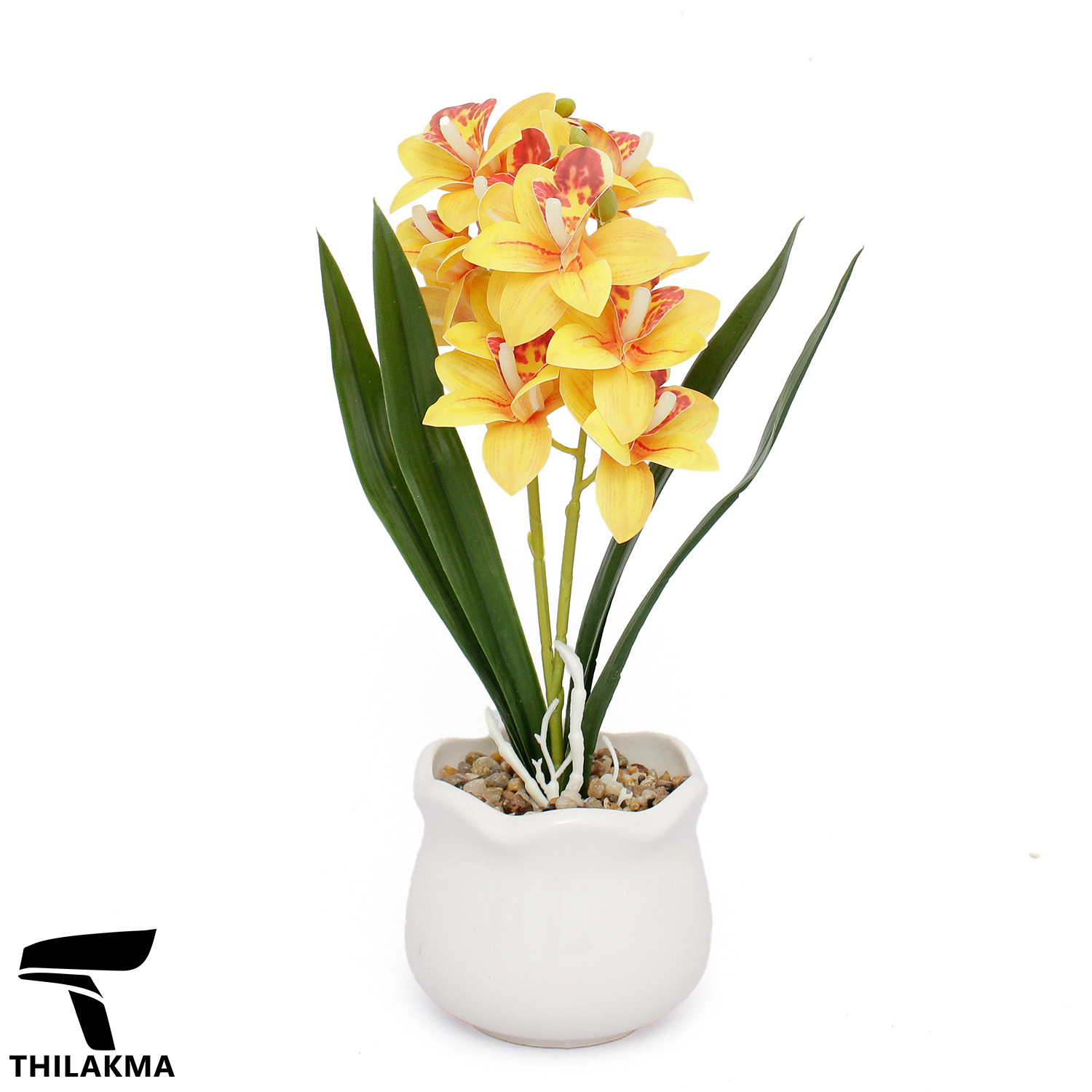 Artificial Orchid Potted Plant