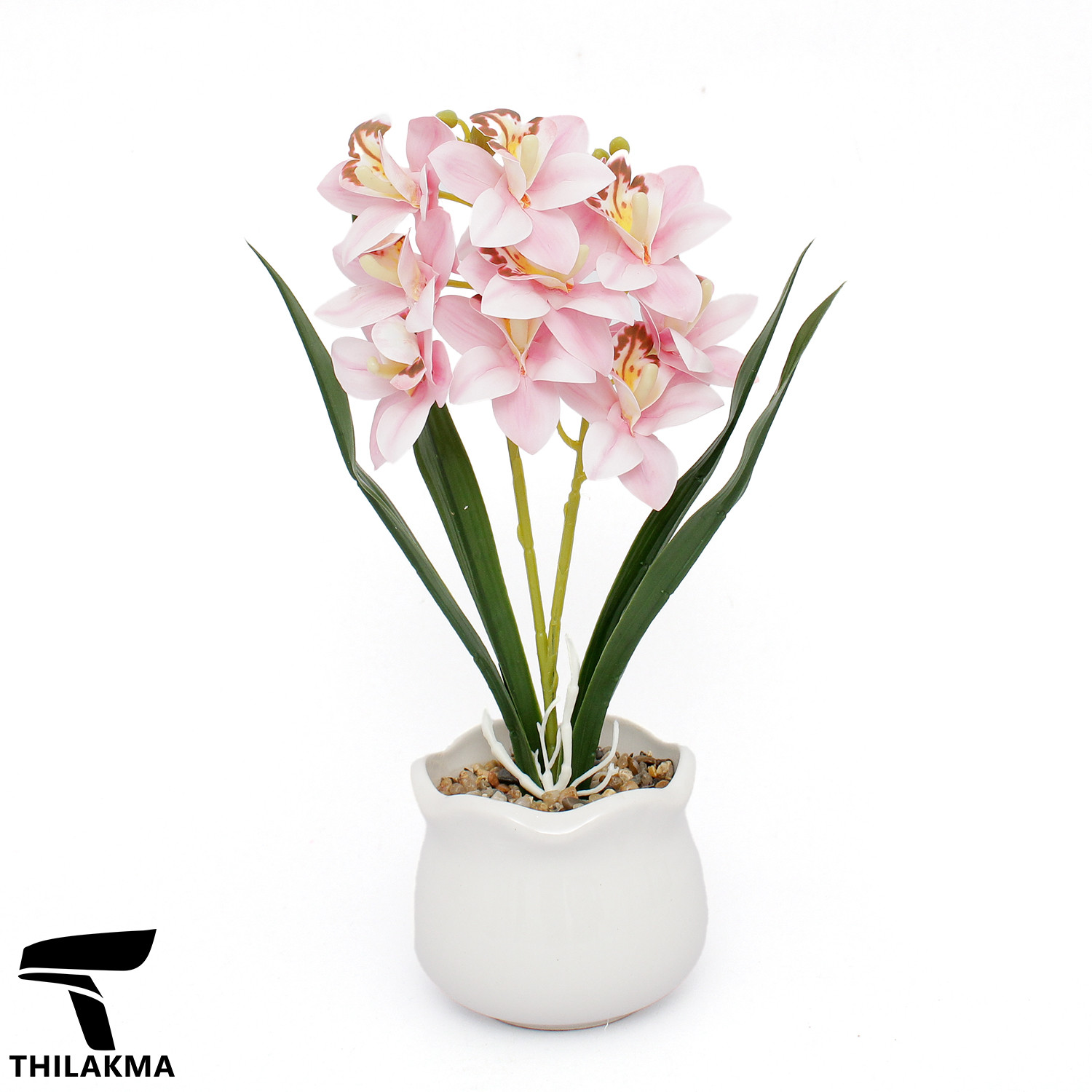 Artificial Orchid Potted Plant