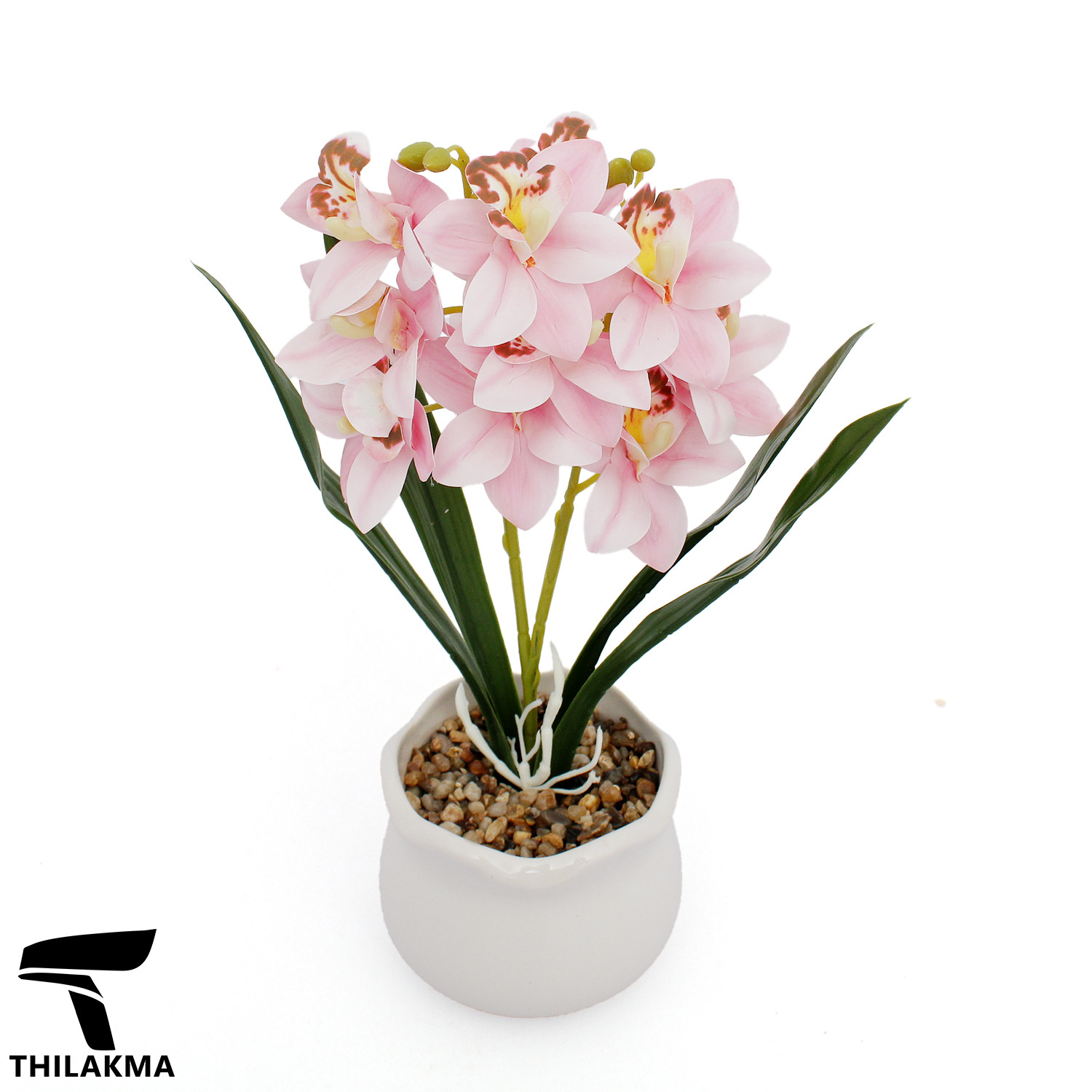 Artificial Orchid Potted Plant