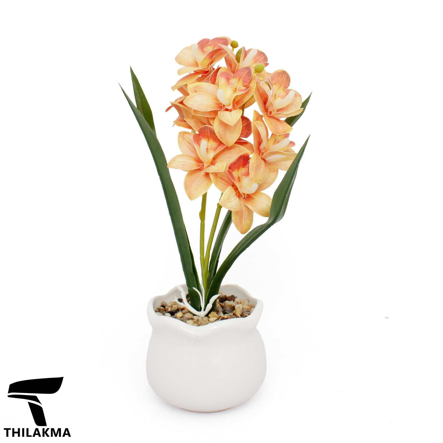 Artificial Orchid Potted Plant